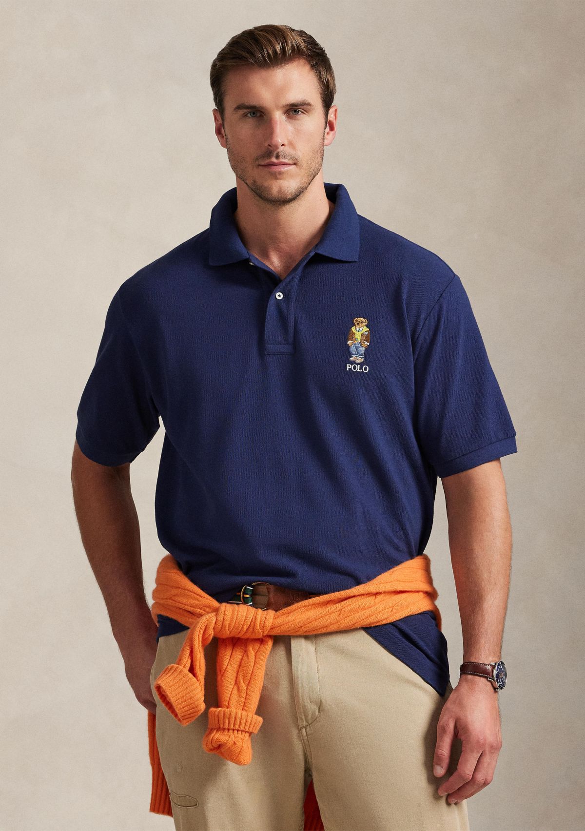 Big & Tall Polo Bear Mesh Polo Shirt