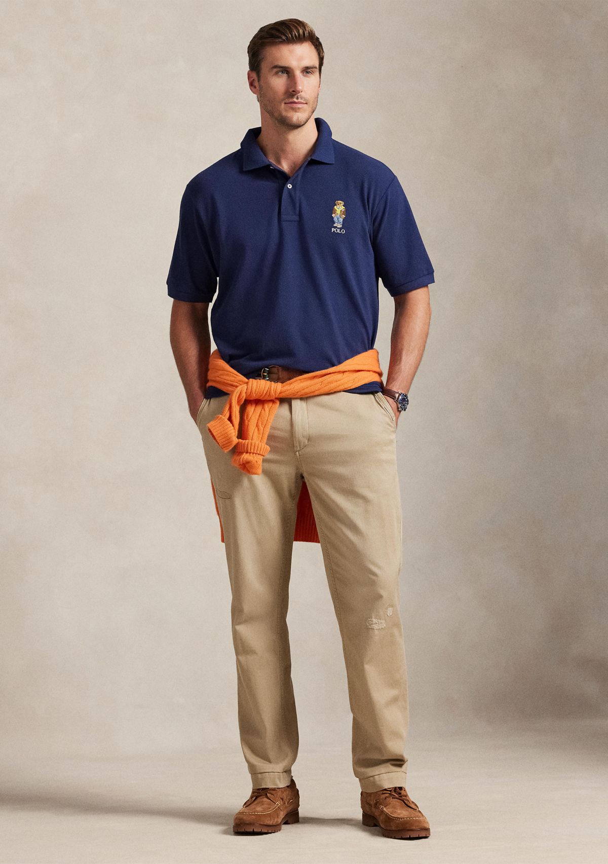 Big & Tall Polo Bear Mesh Polo Shirt