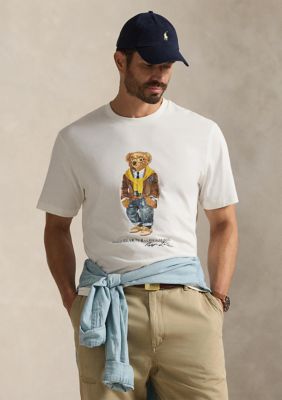 Polo Ralph Lauren Men's Big & Tall Polo Bear Jersey T-Shirt, White, 2X Big