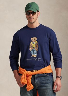 Polo Ralph Lauren Big & Tall Polo Bear Jersey T-Shirt, Blue, 4X Big