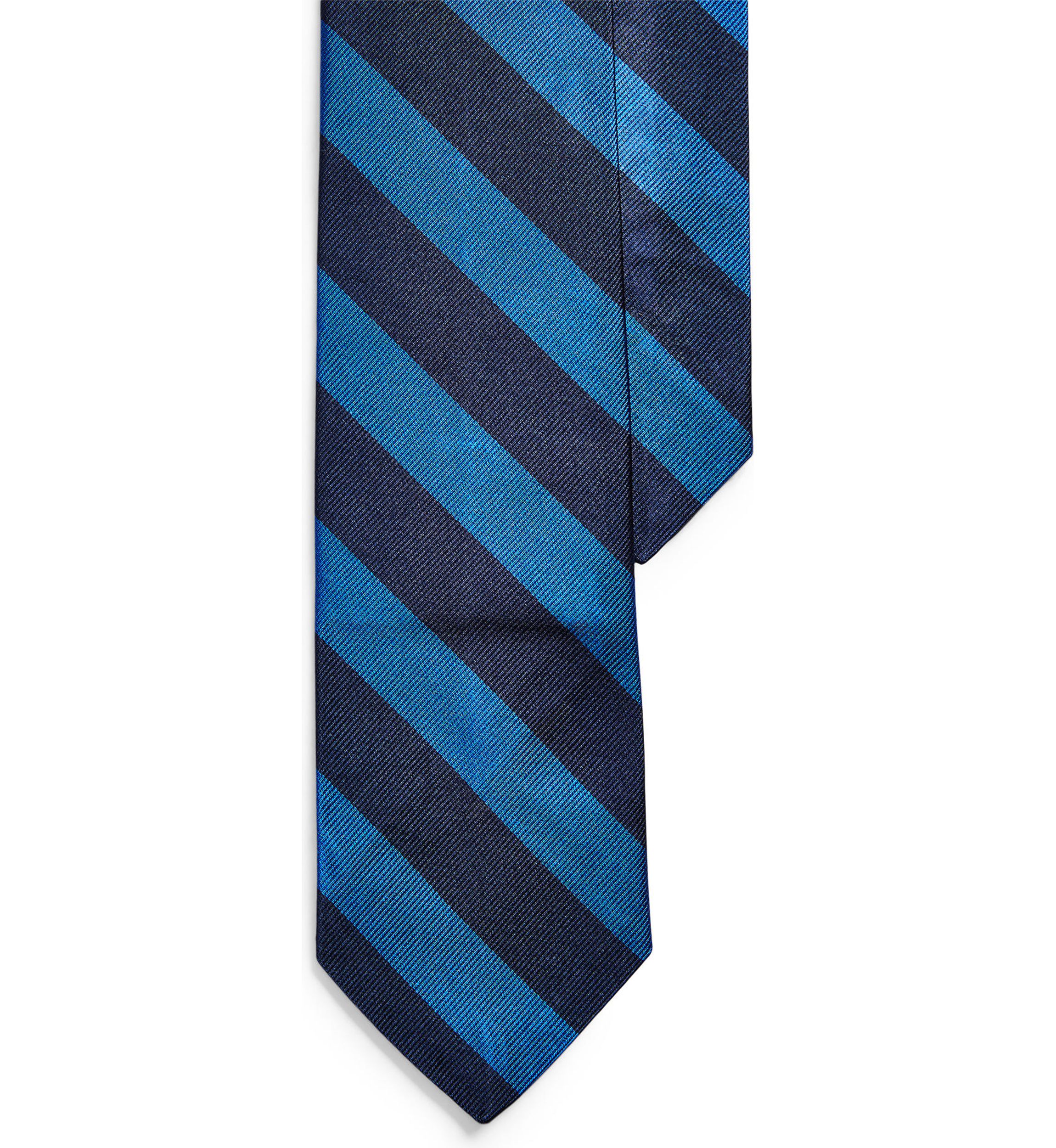 Striped Silk Repp Narrow Tie