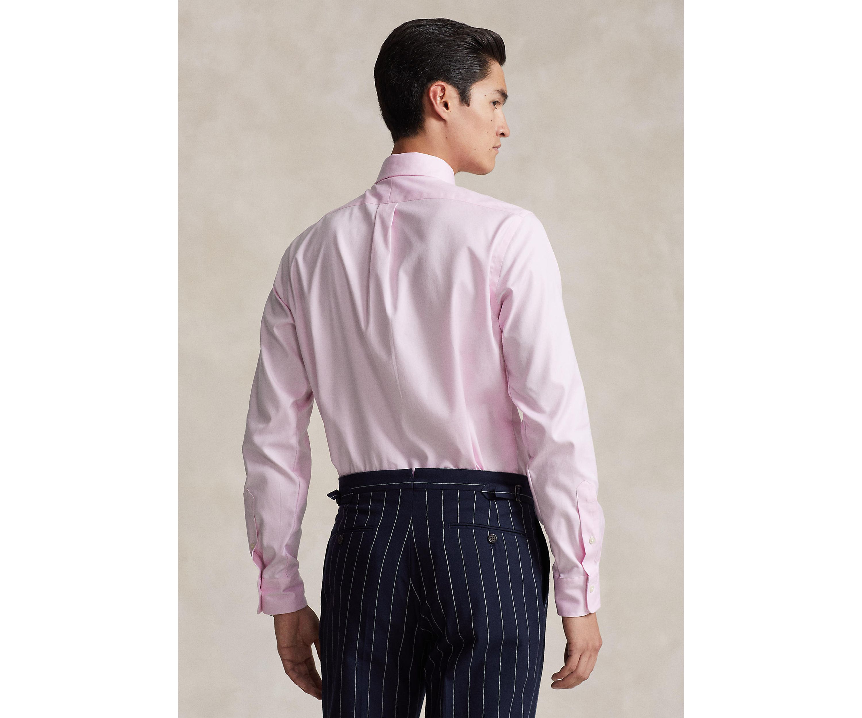 Classic Fit Striped Poplin Shirt
