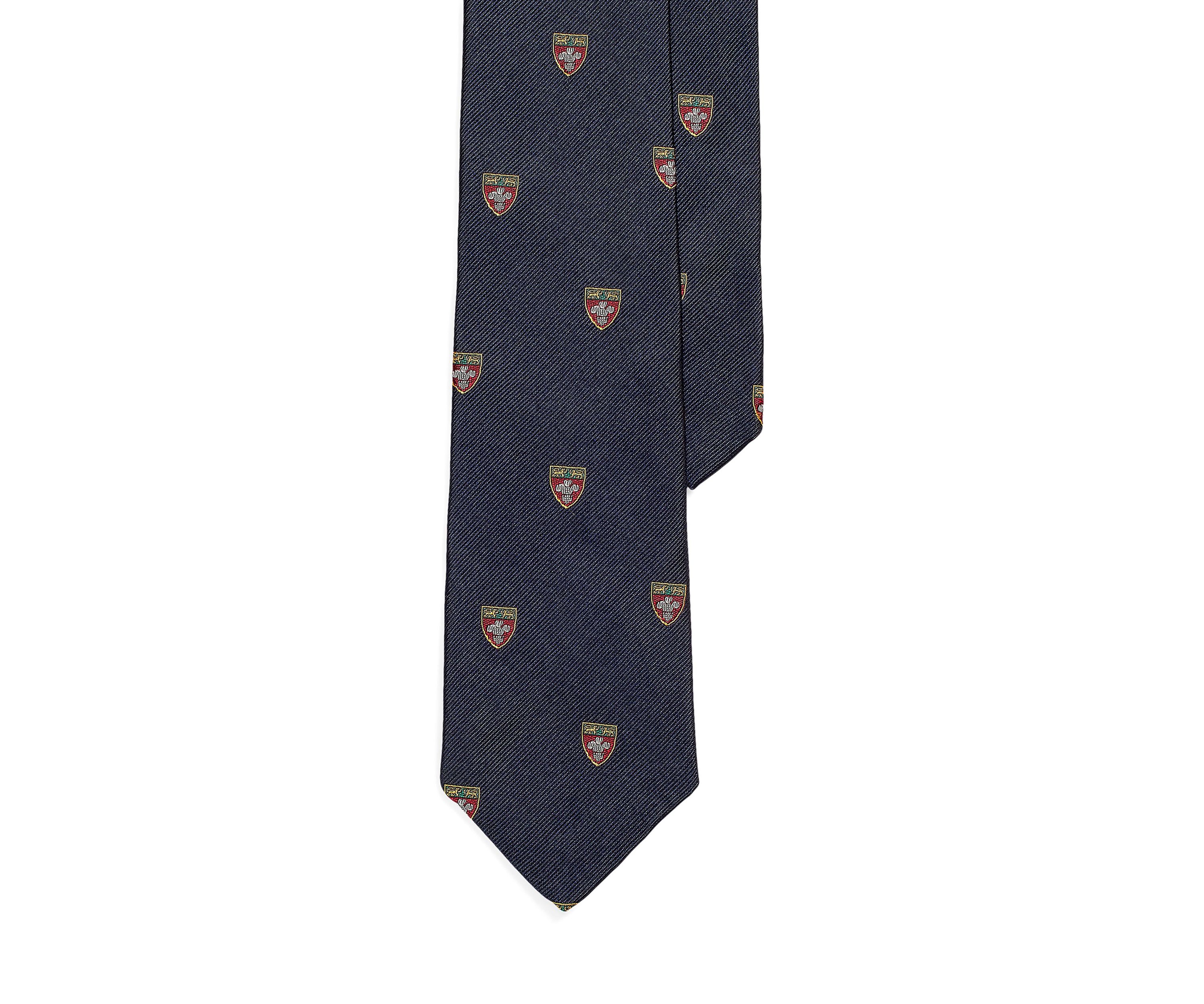 Silk Repp Narrow Club Tie