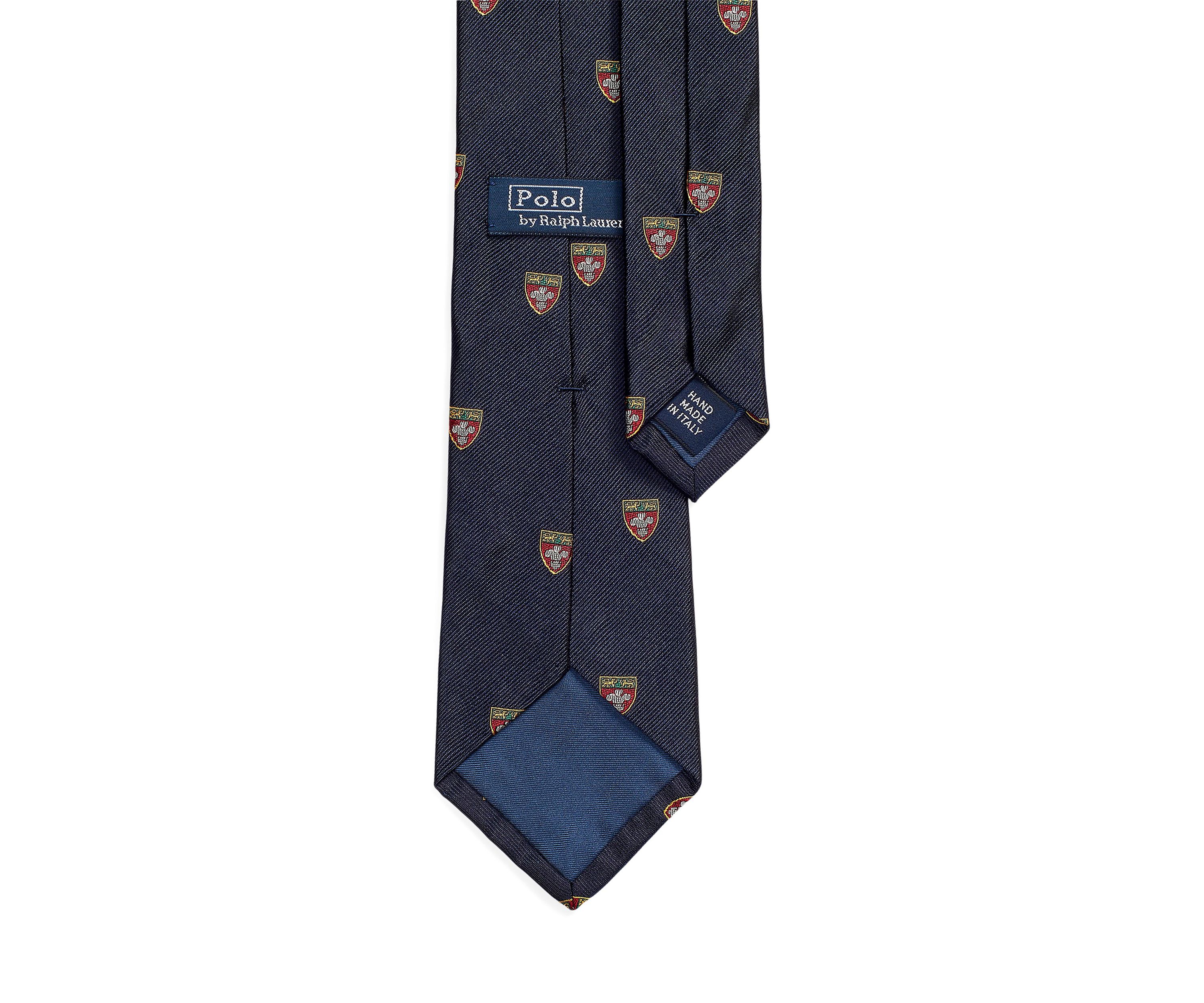 Silk Repp Narrow Club Tie