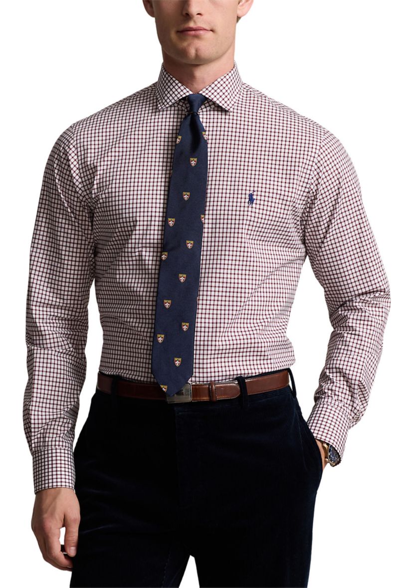 Classic Fit Checked Poplin Shirt