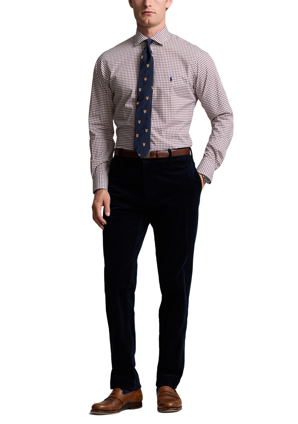 Classic Fit Checked Poplin Shirt