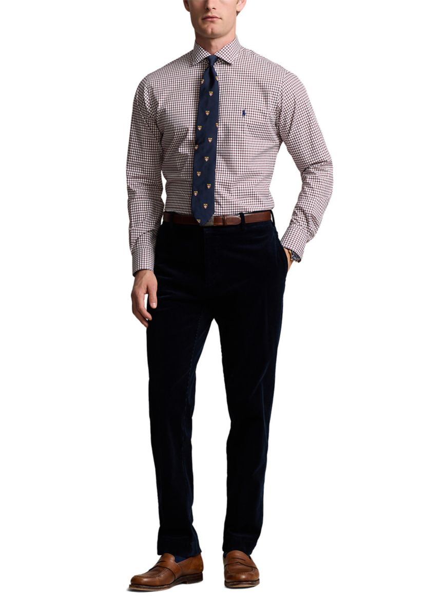 Classic Fit Checked Poplin Shirt