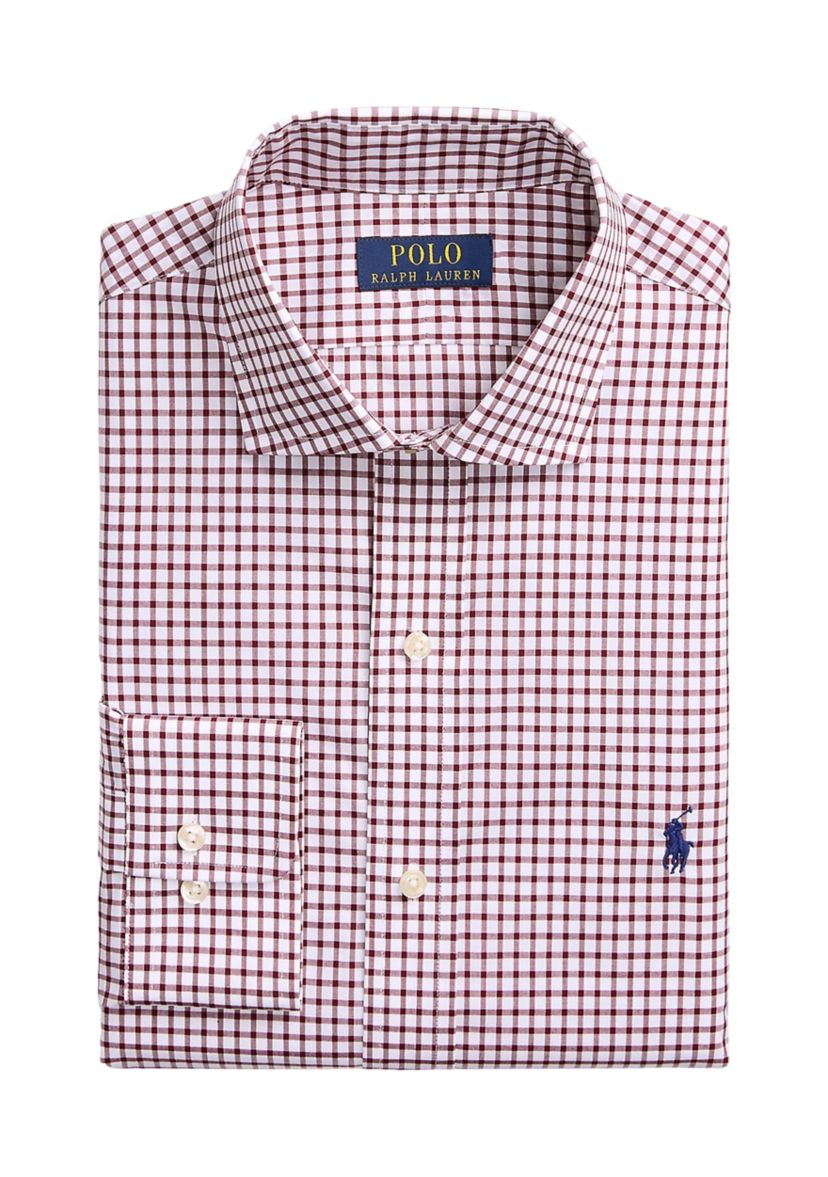 Classic Fit Checked Poplin Shirt