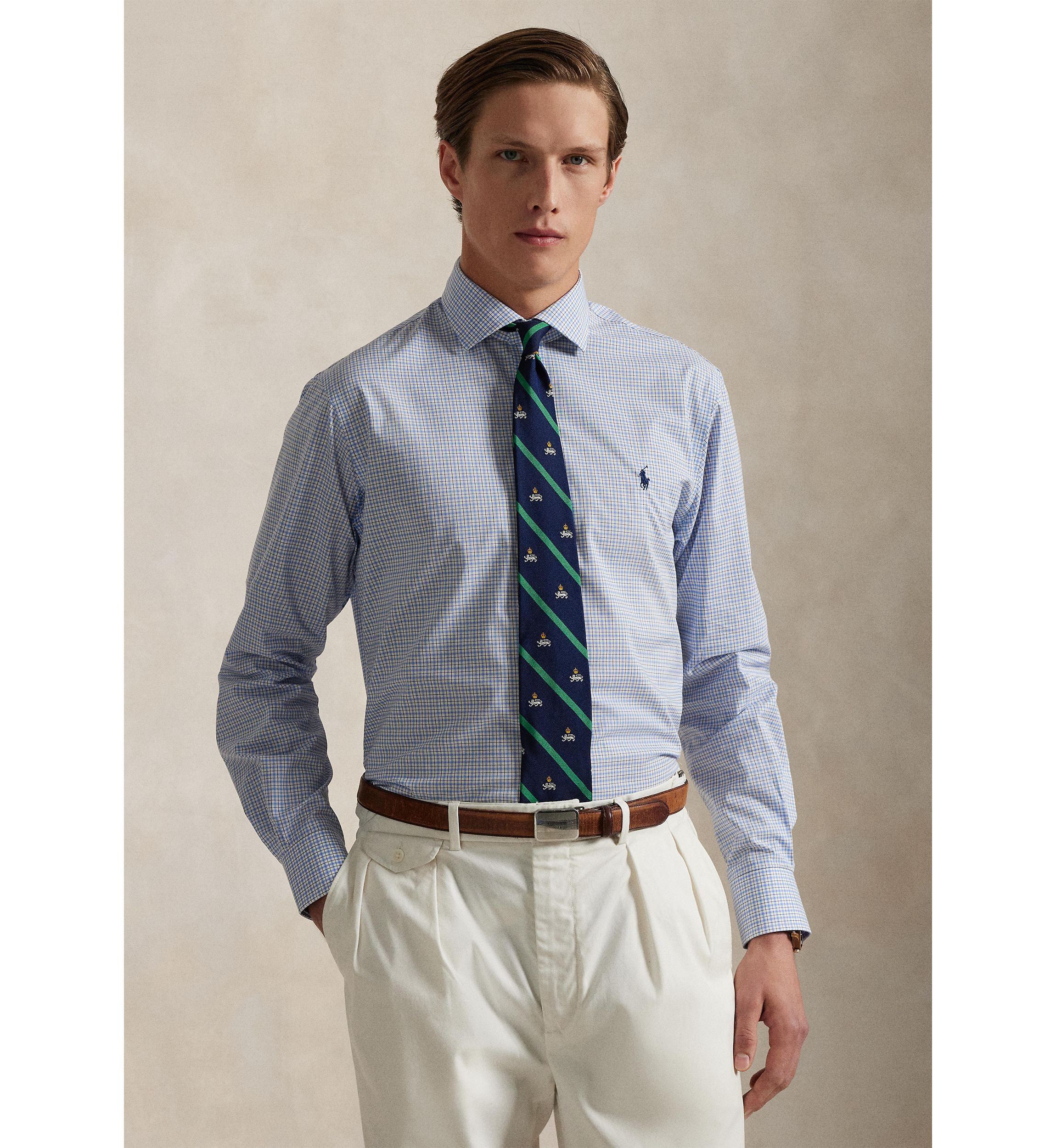 Classic Fit Tattersall Poplin Shirt