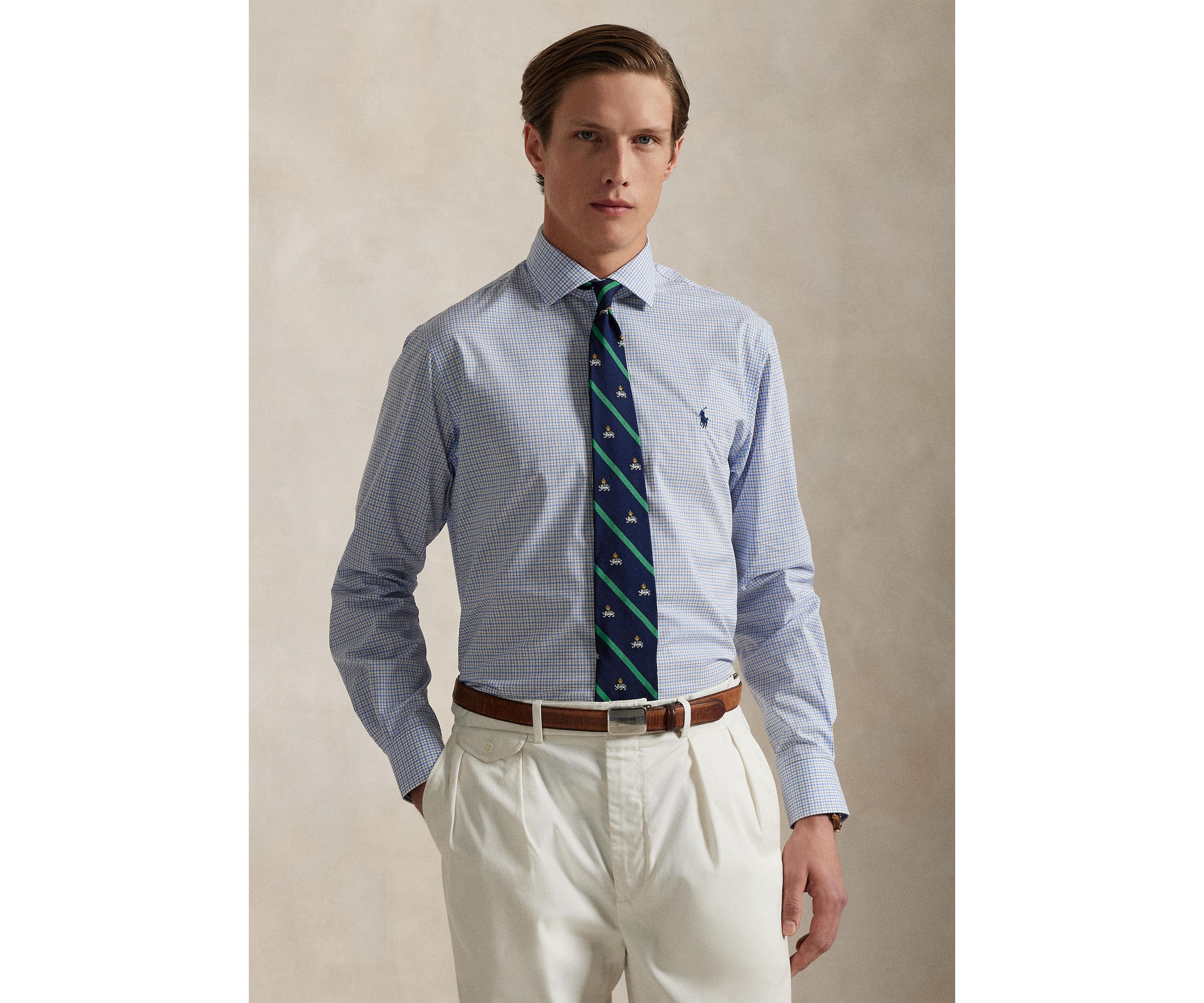 Classic Fit Tattersall Poplin Shirt