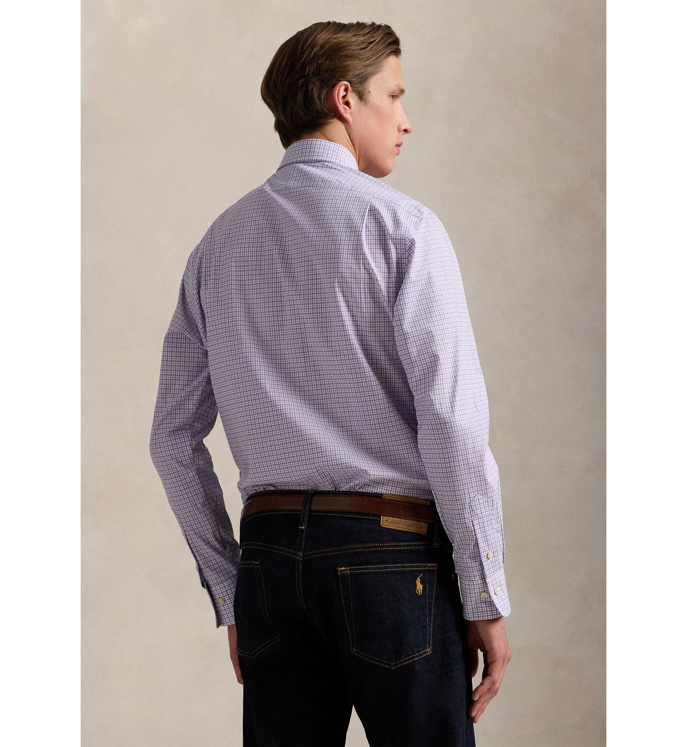 Classic Fit Tattersall Poplin Shirt