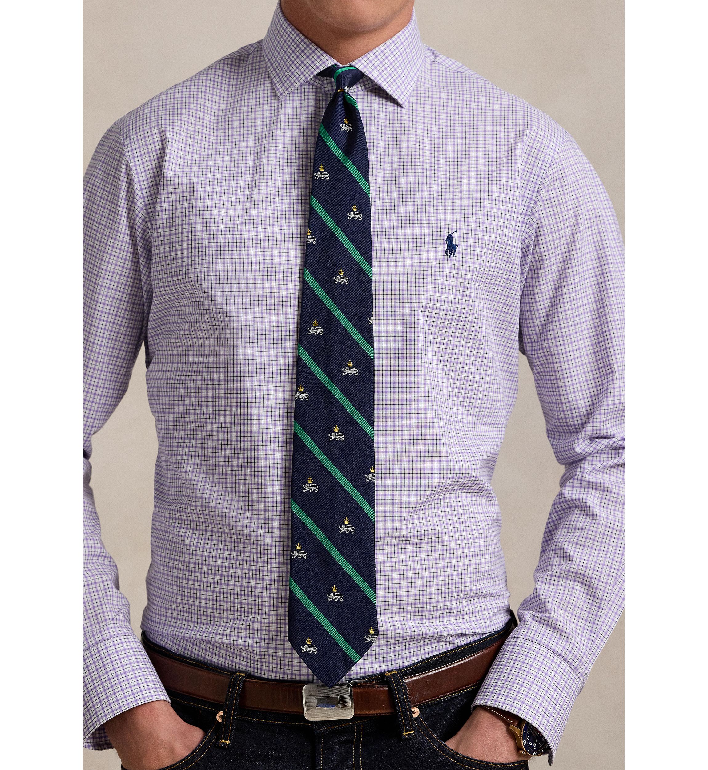 Classic Fit Tattersall Poplin Shirt