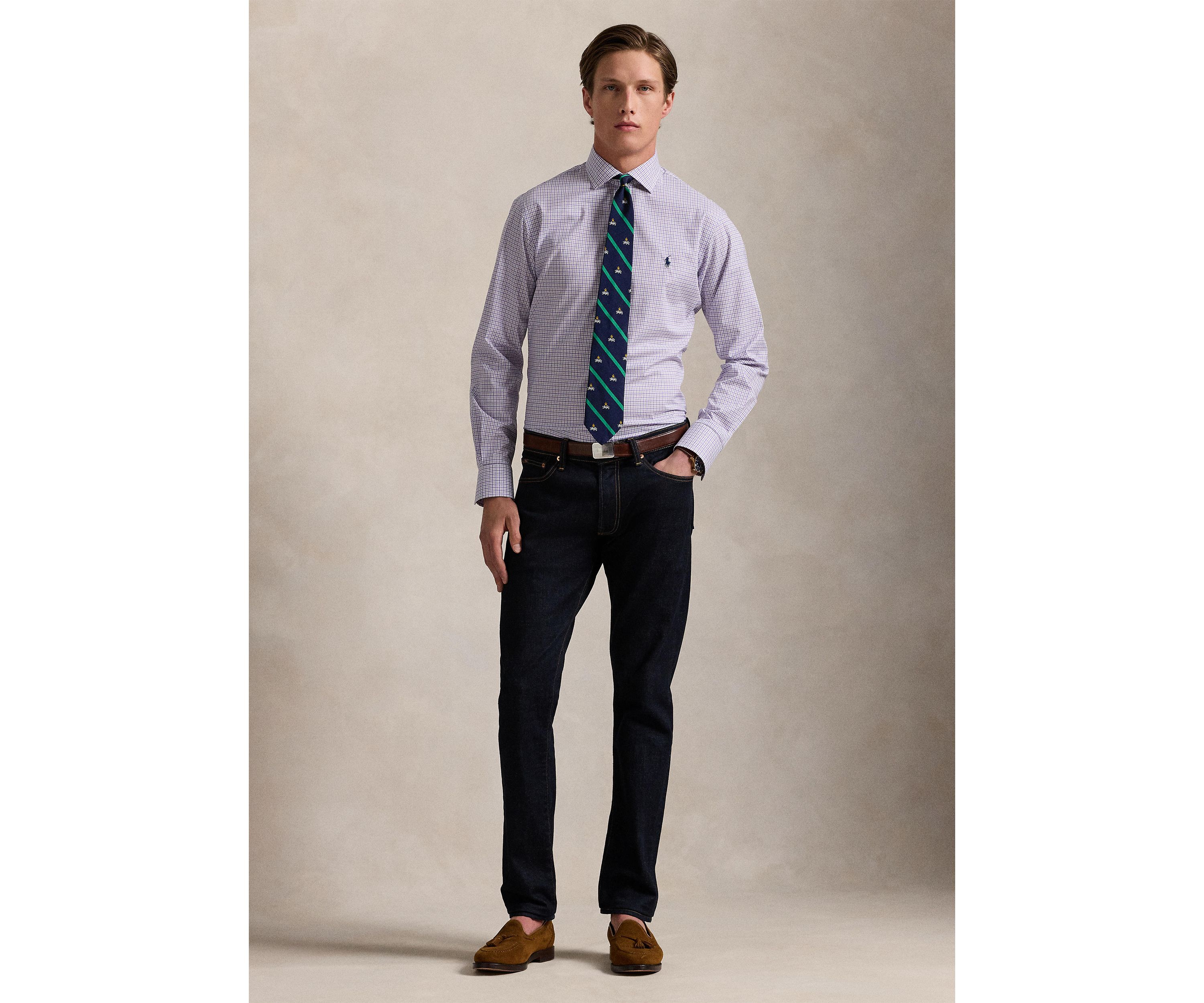 Classic Fit Tattersall Poplin Shirt