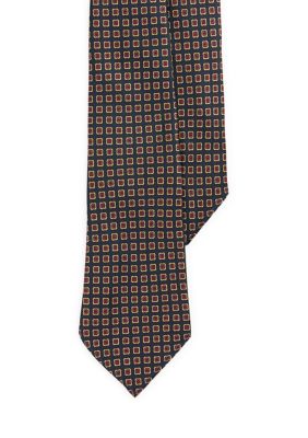 Polo Ralph Lauren Men's Vintage-Inspired Neat Silk Tie, Navy Blue