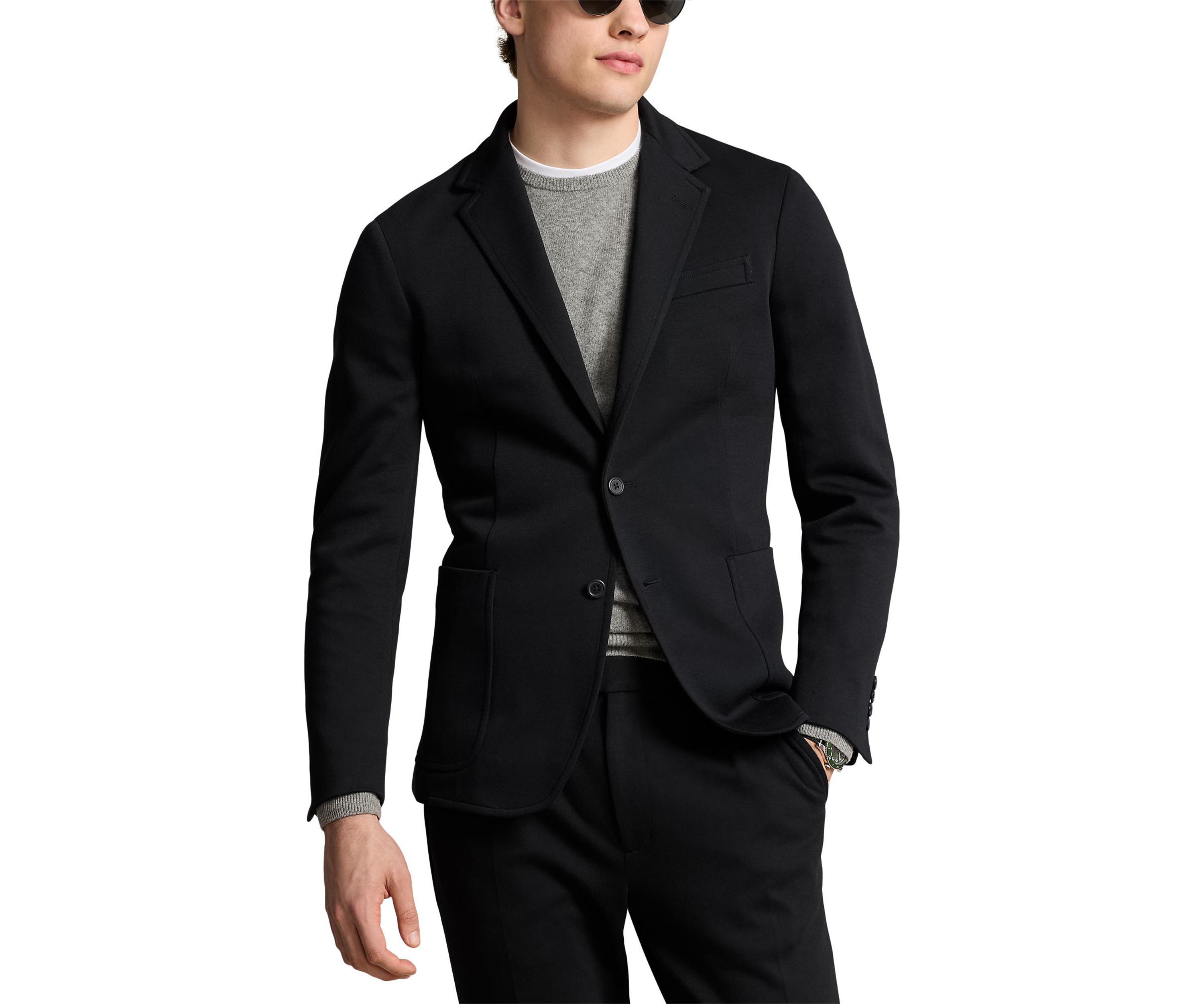 Polo Soft Modern Double-Knit Suit Jacket