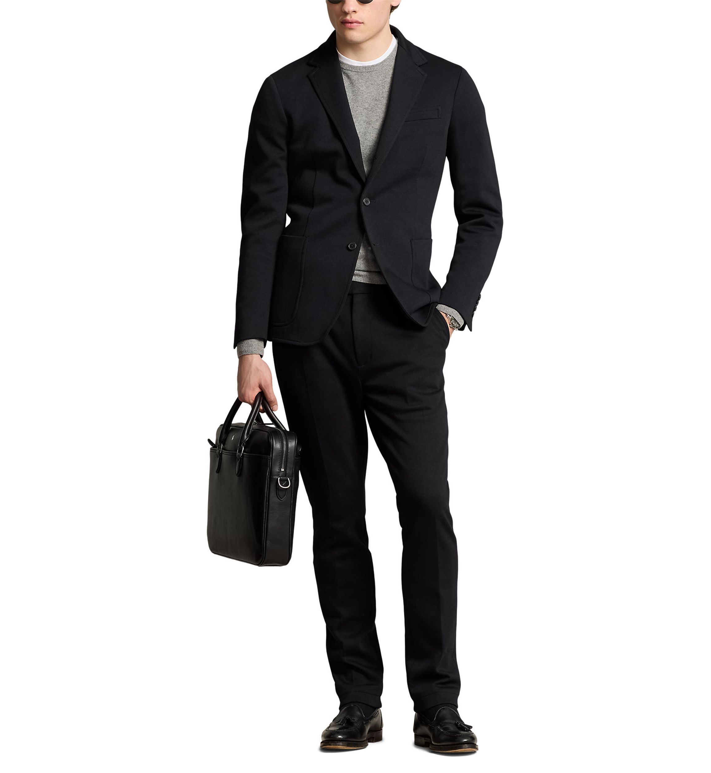 Polo Soft Modern Double-Knit Suit Jacket