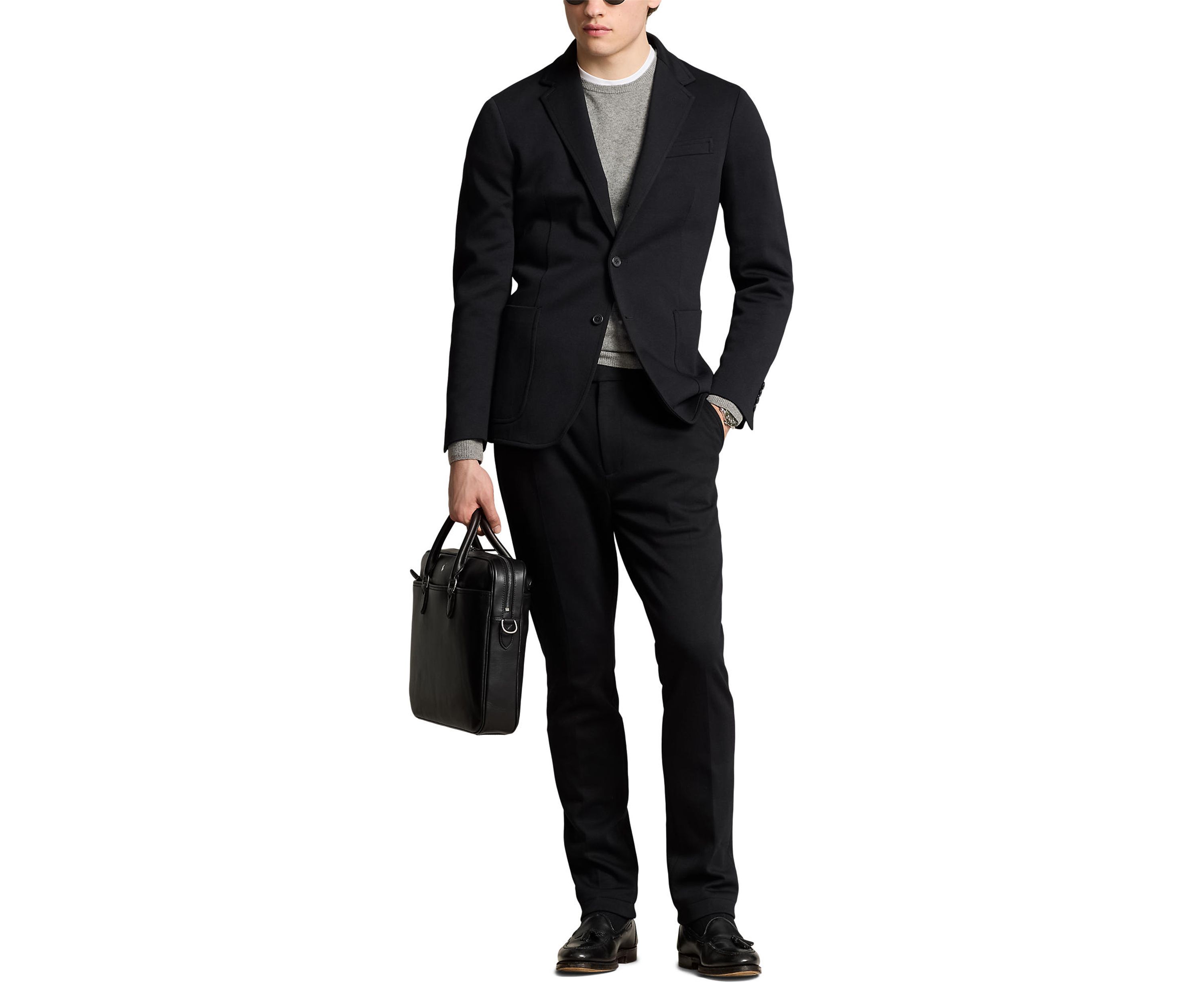 Polo Soft Modern Double-Knit Suit Jacket