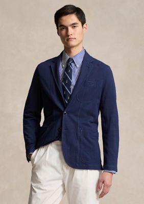 Polo Ralph Lauren Men's Modern Fit Mesh Blazer, Navy Blue, Large