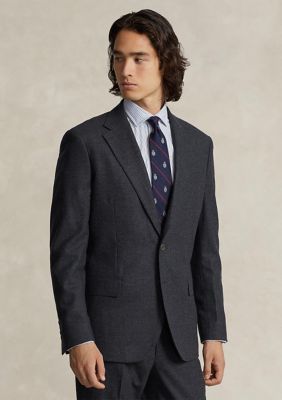 Polo Ralph Lauren Men's Polo Modern Wool Blend Flannel Jacket, Grey, 46