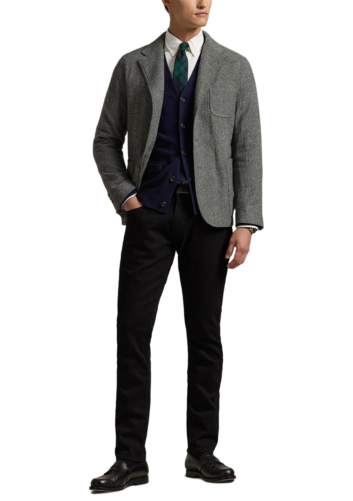 Modern Herringbone Sport Coat