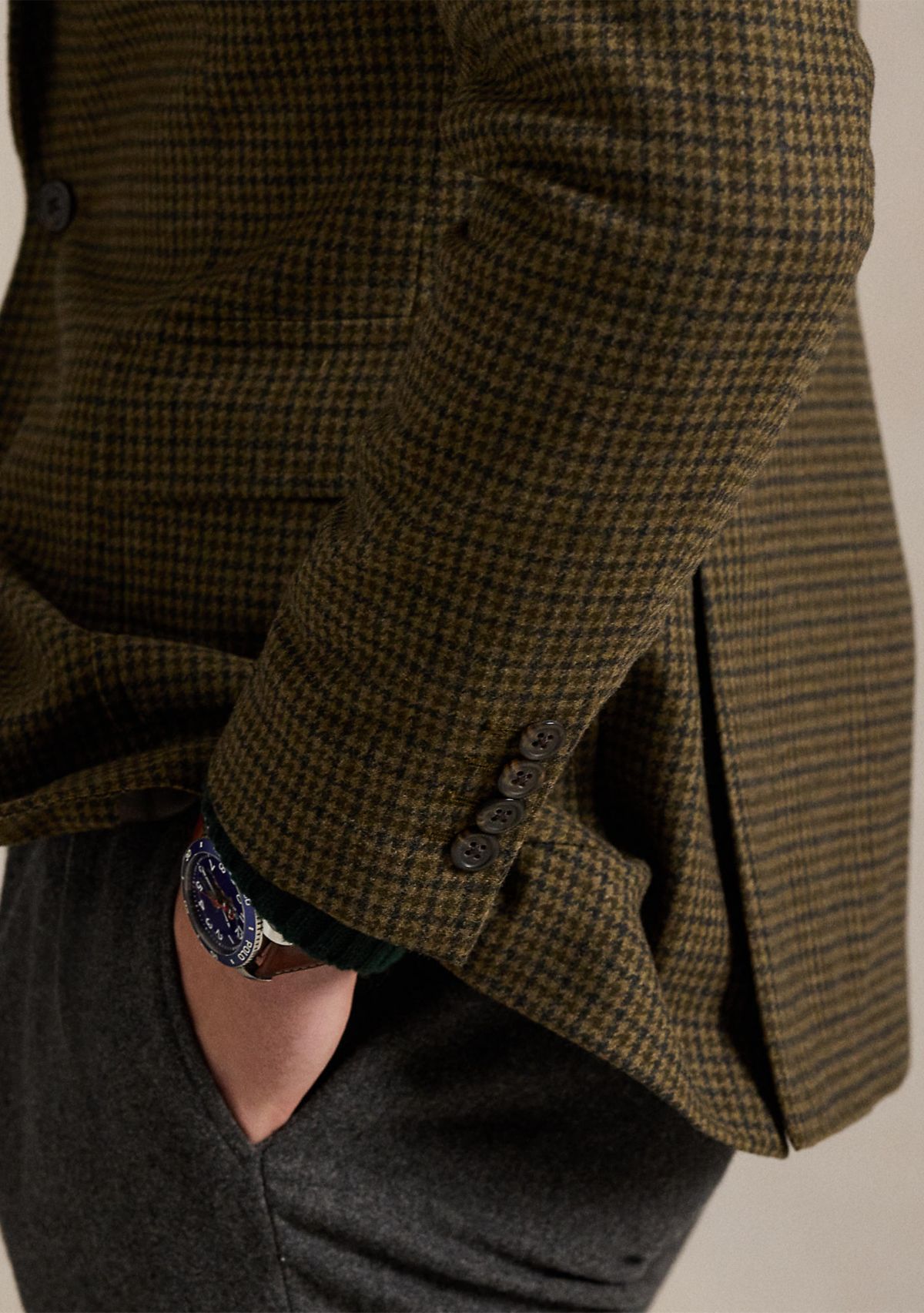 Polo Modern Plaid Wool-Blend Sport Coat