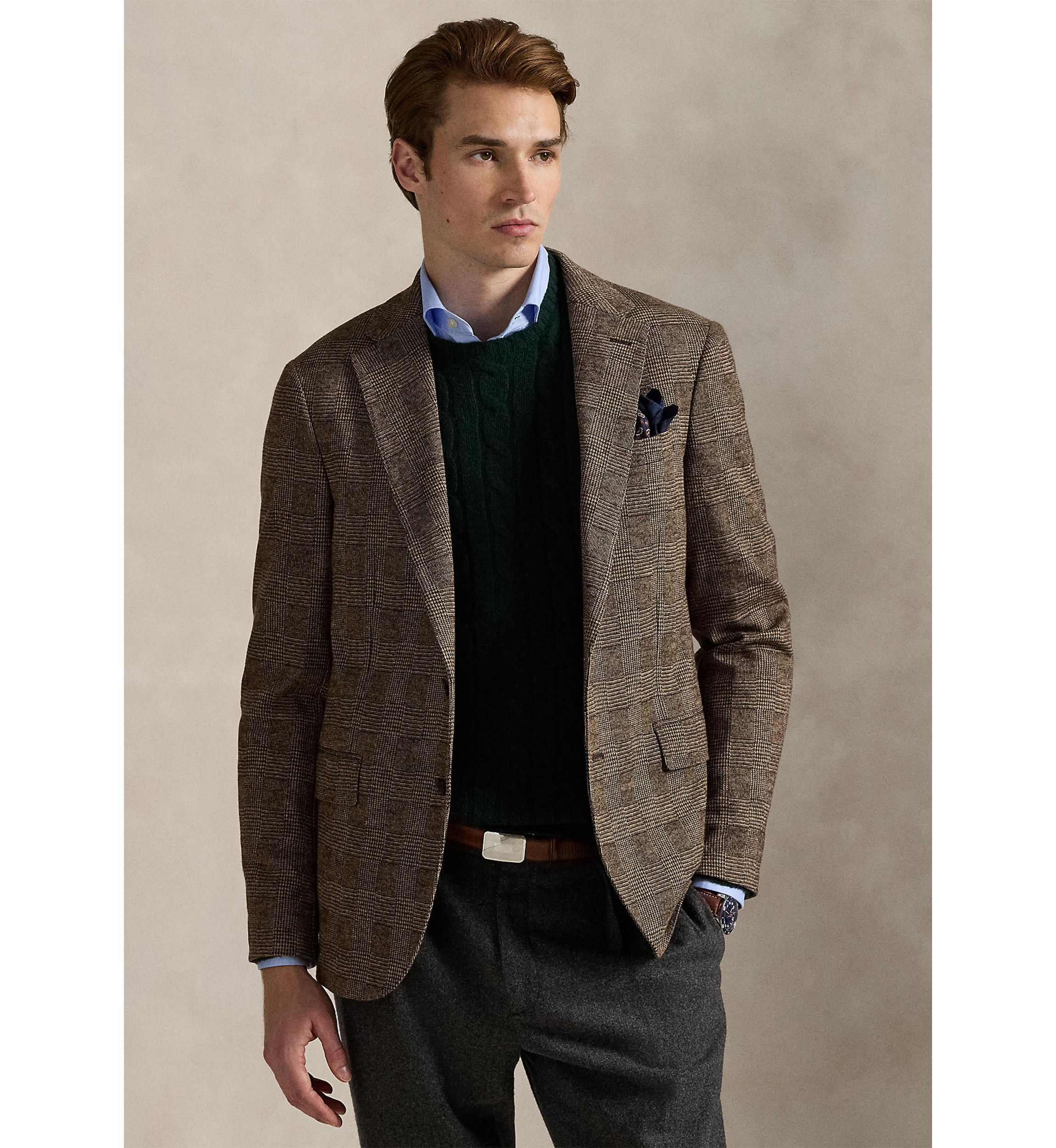 Polo Soft Modern Glen Plaid Sport Coat