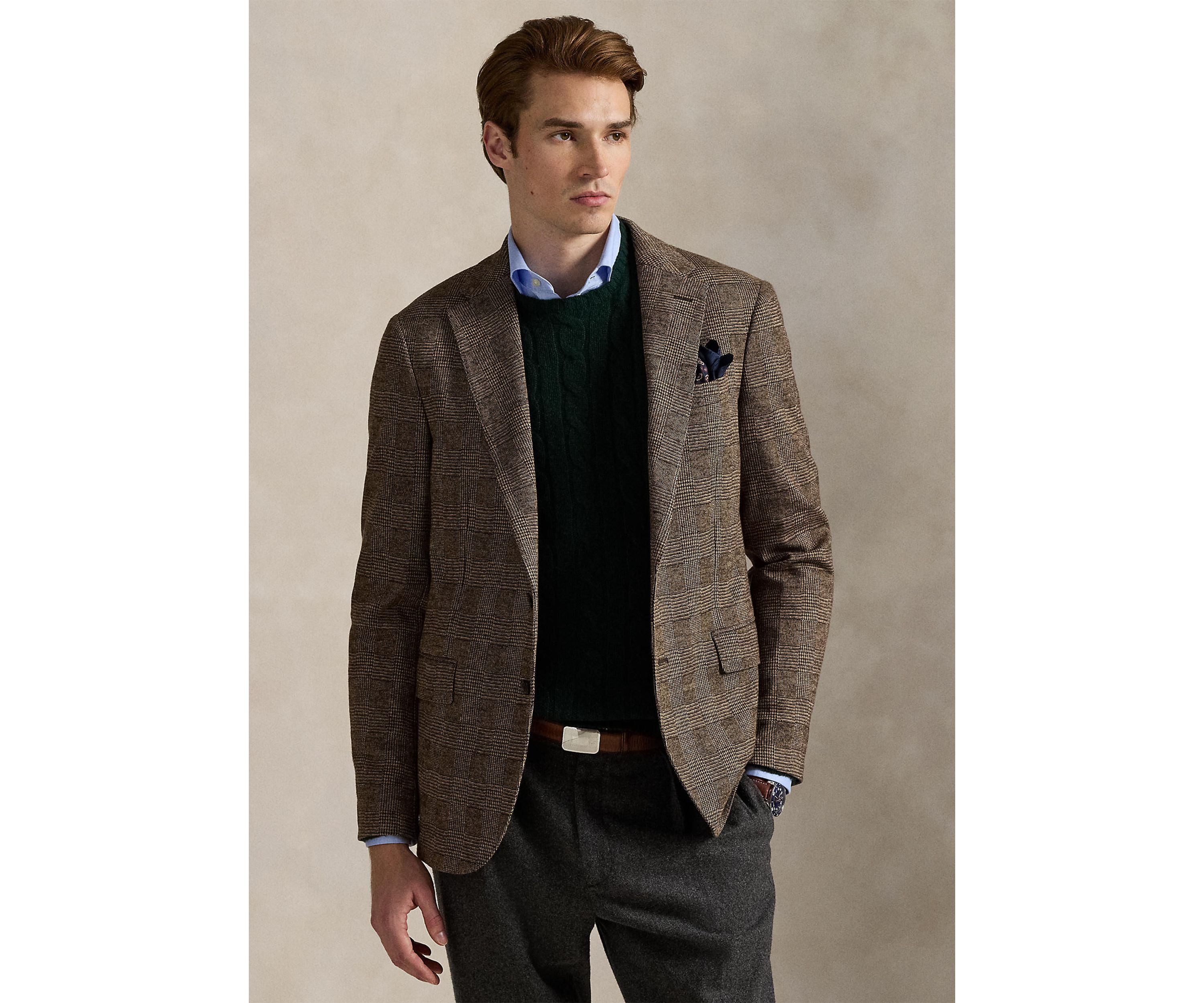 Polo Soft Modern Glen Plaid Sport Coat