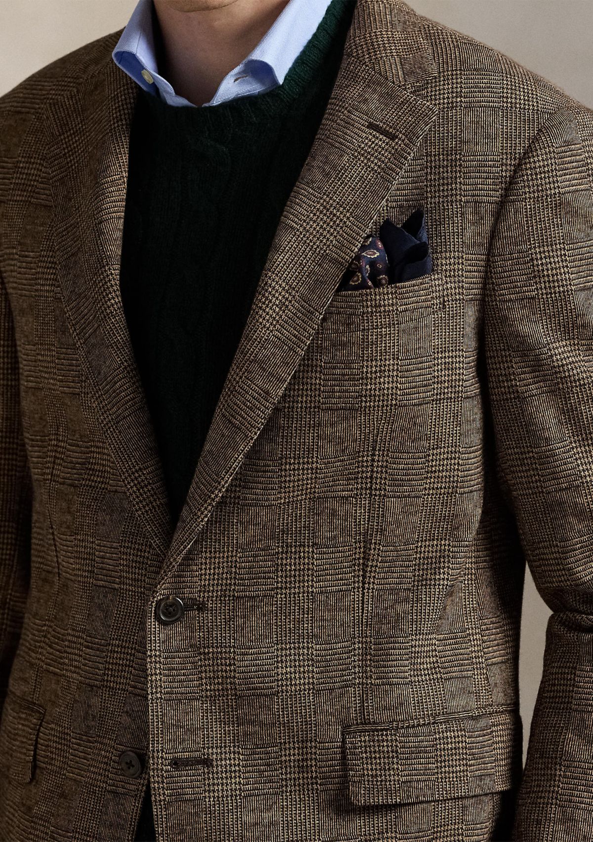 Polo Soft Modern Glen Plaid Sport Coat