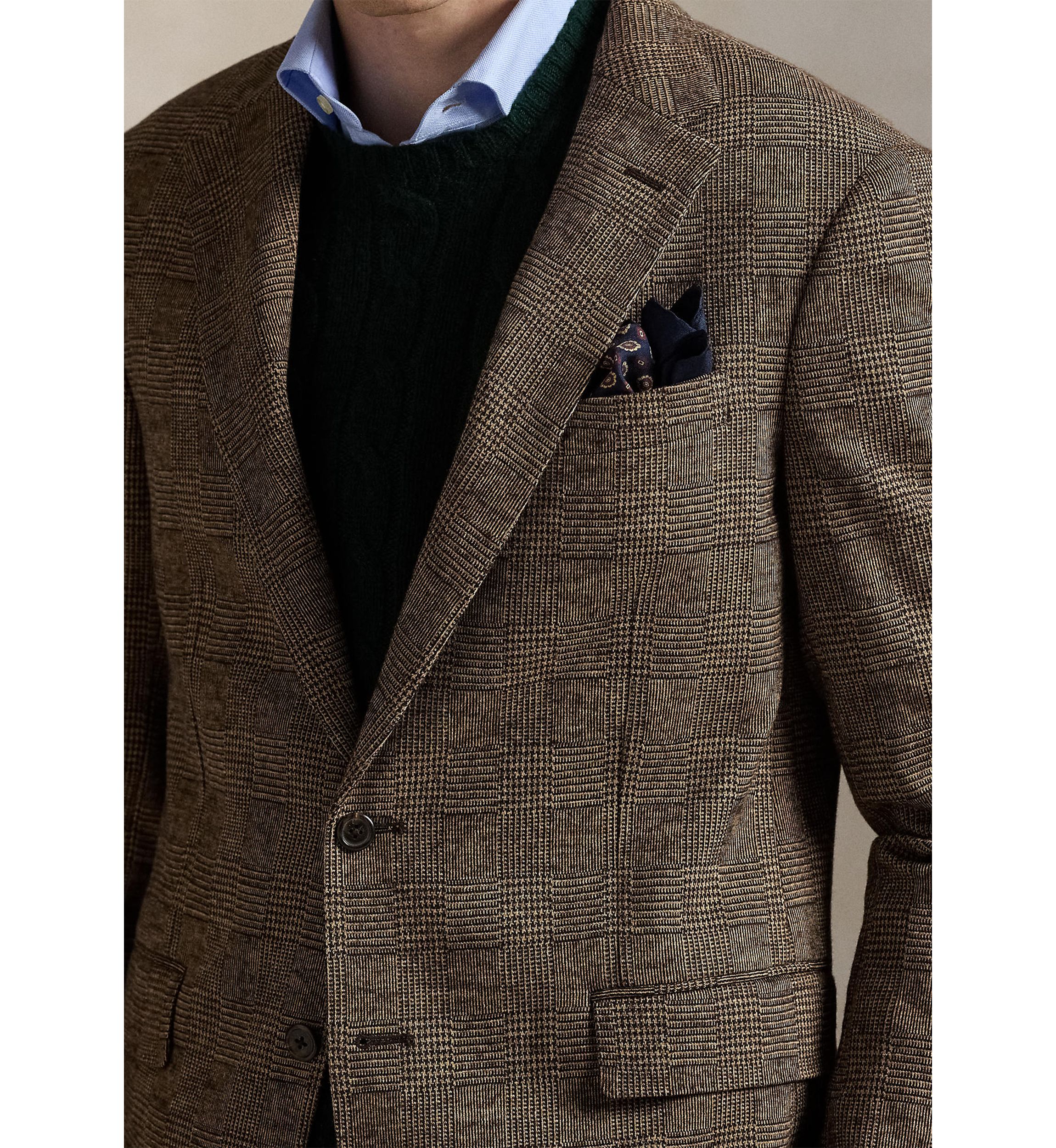 Polo Soft Modern Glen Plaid Sport Coat