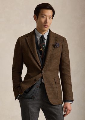 Polo Ralph Lauren Men's Polo Modern Fit Plaid Sport Coat, Brown, 42 Short