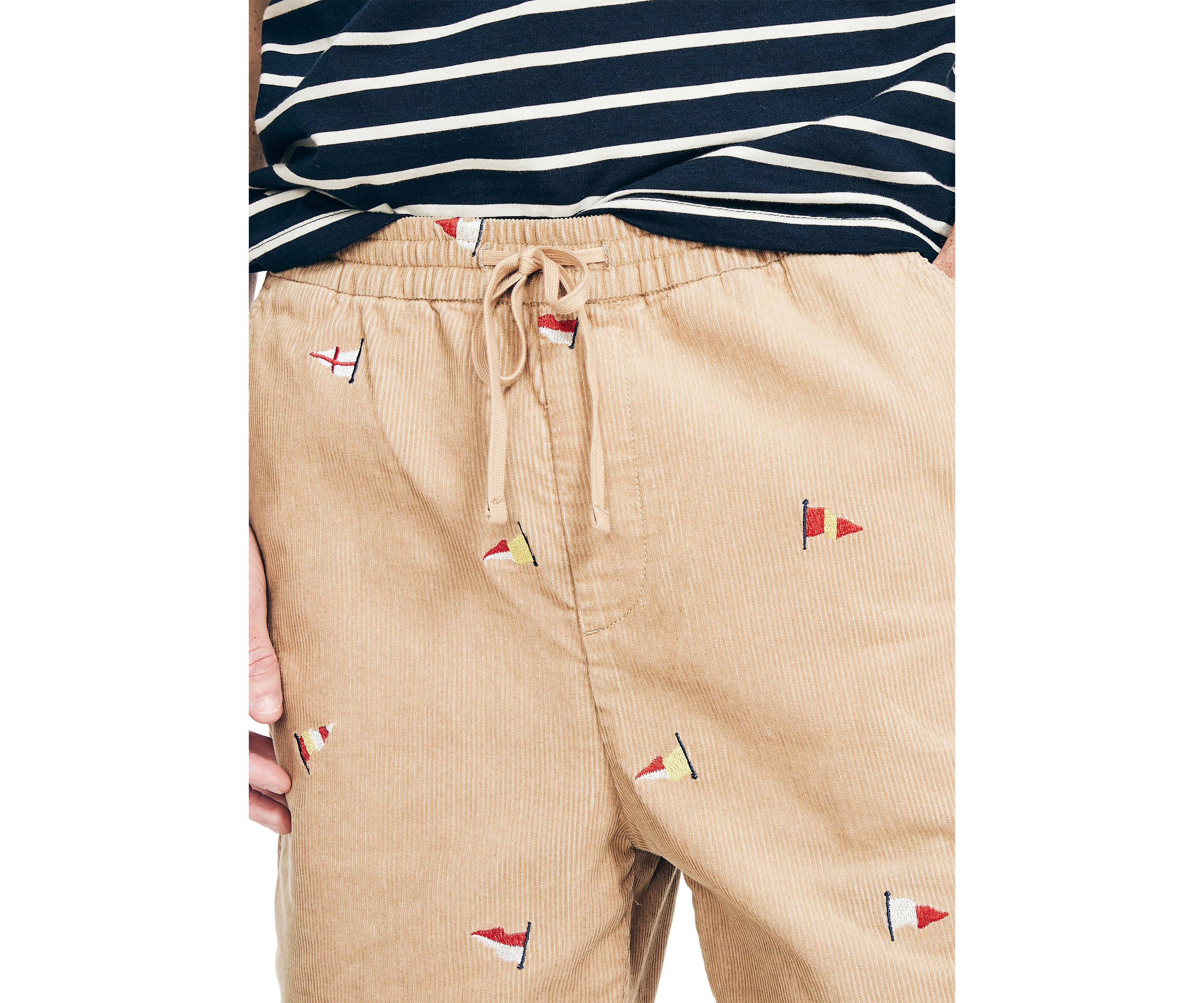 7" Printed Corduroy Shorts