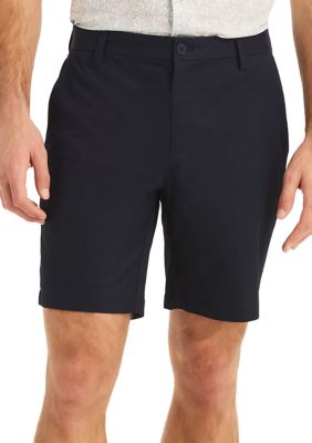 Nautica Men's Navtech 8.5"" Slim Fit Flat Front Shorts, Navy Blue, 32 -  0194034186820