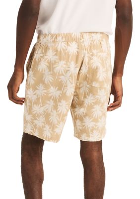 8.5" Printed Linen Deck Shorts