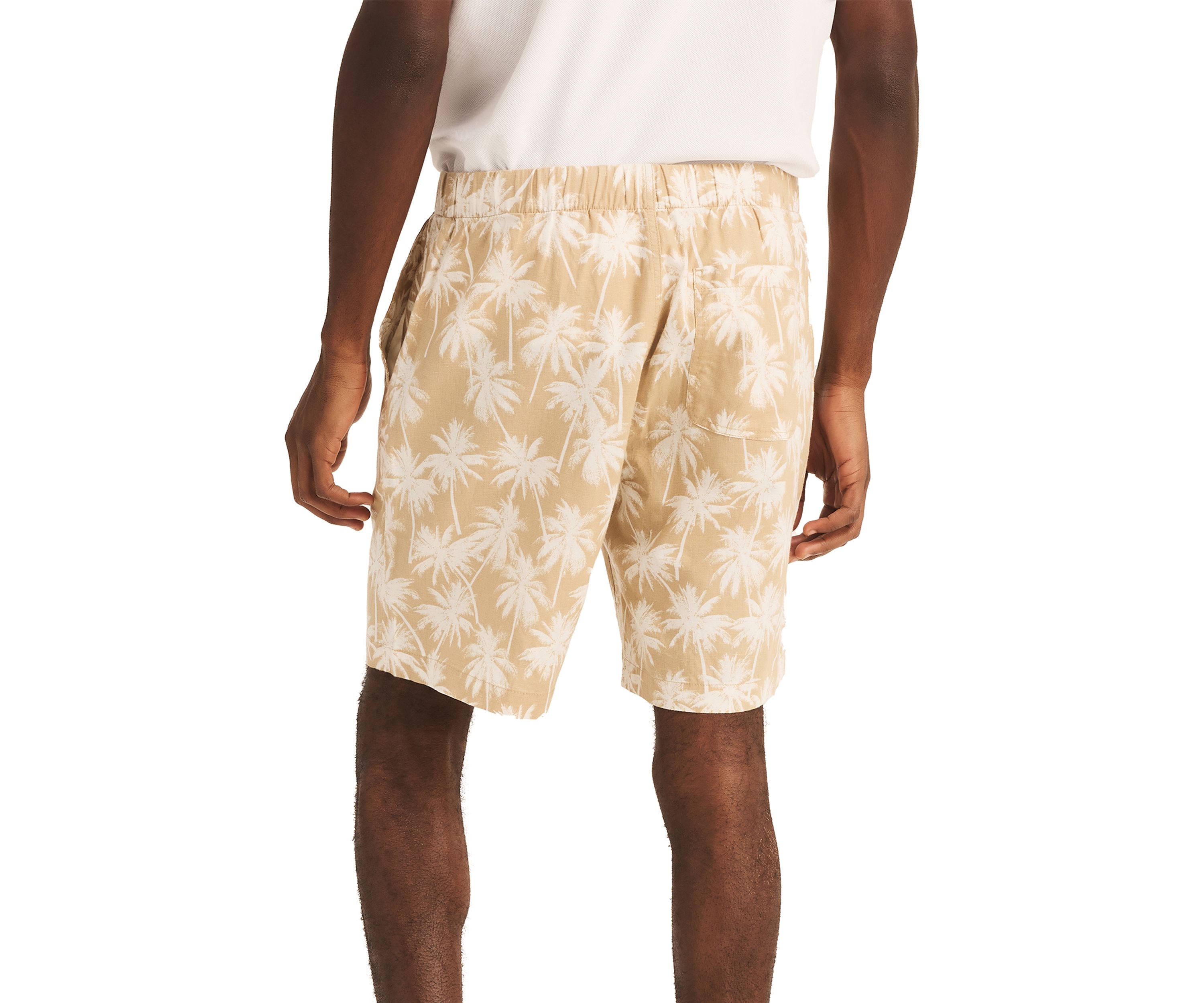 8.5" Printed Linen Deck Shorts