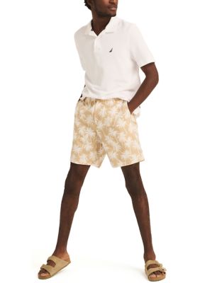 8.5" Printed Linen Deck Shorts