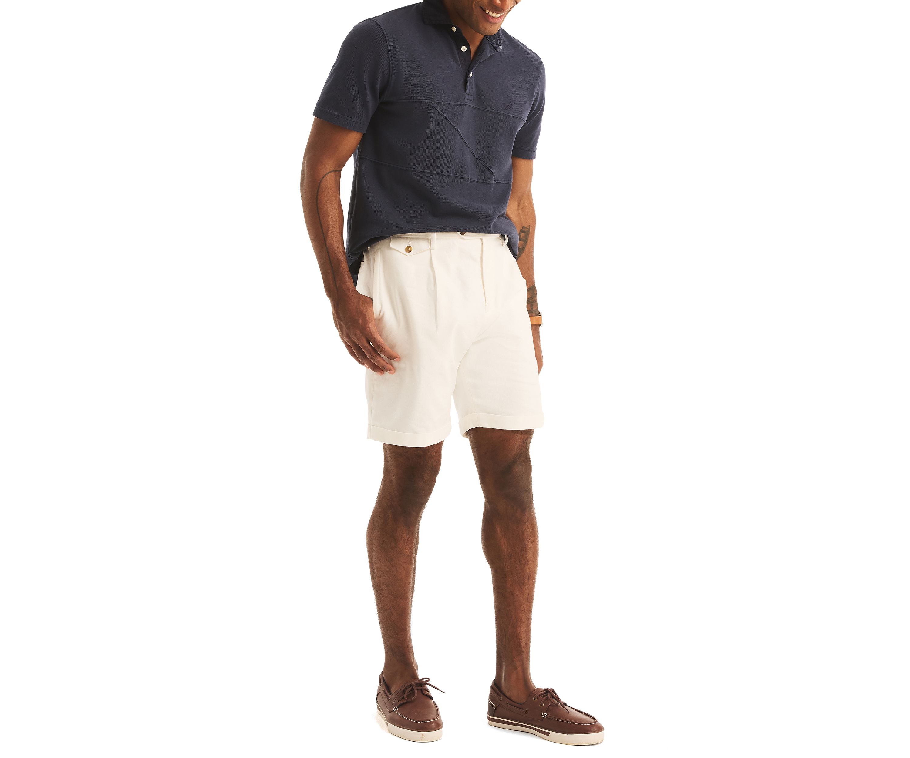 Miami Vice x Nautica 8.5" Pleated Linen Shorts