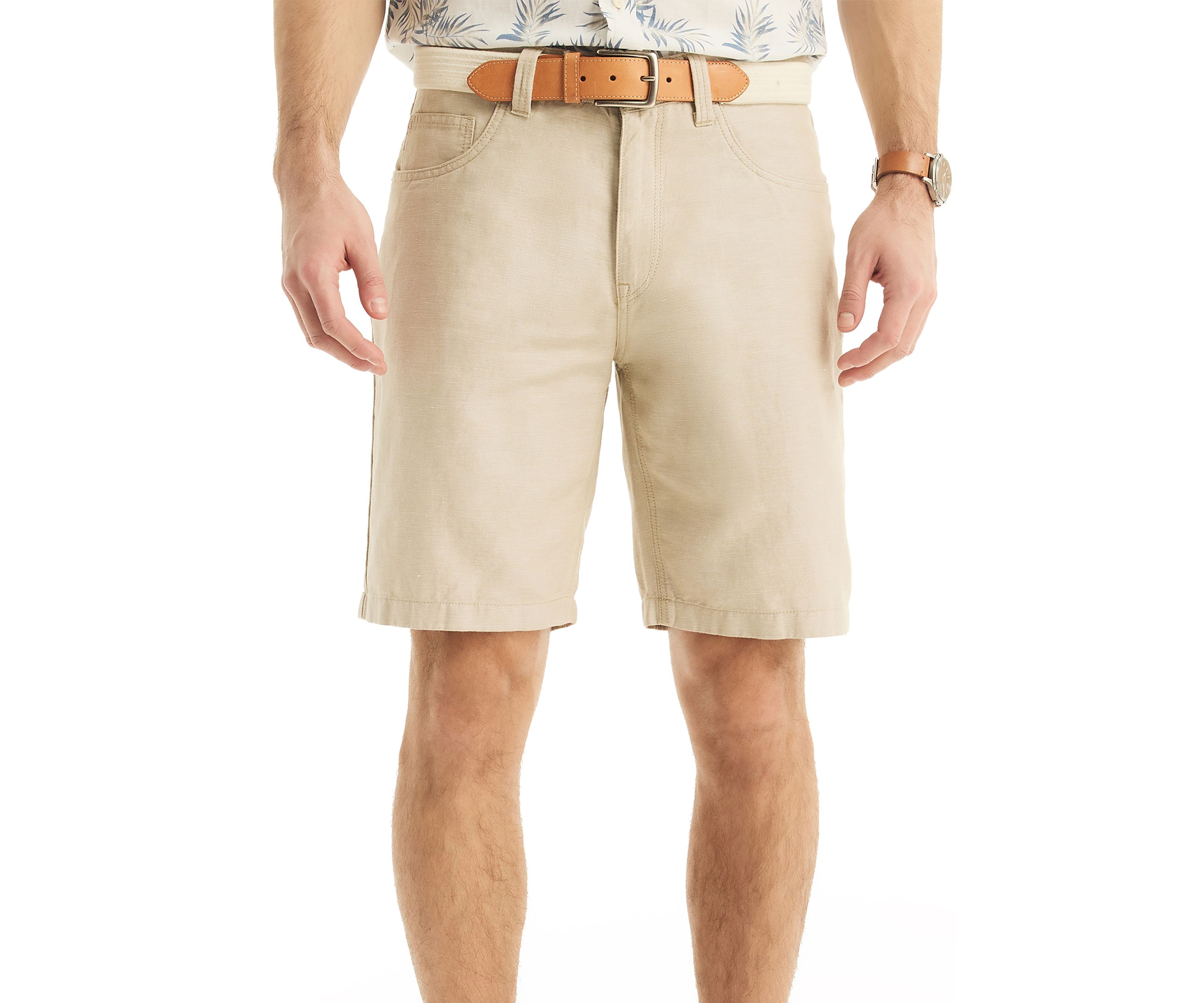 Jeans Co. 9.5" Linen 5-Pocket Shorts