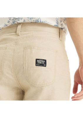 Jeans Co. 9.5" Linen 5-Pocket Shorts