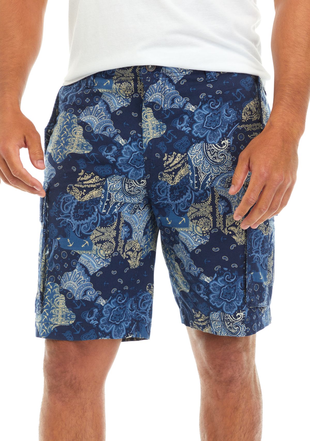 9.5" Printed Ripstop Cargo Shorts