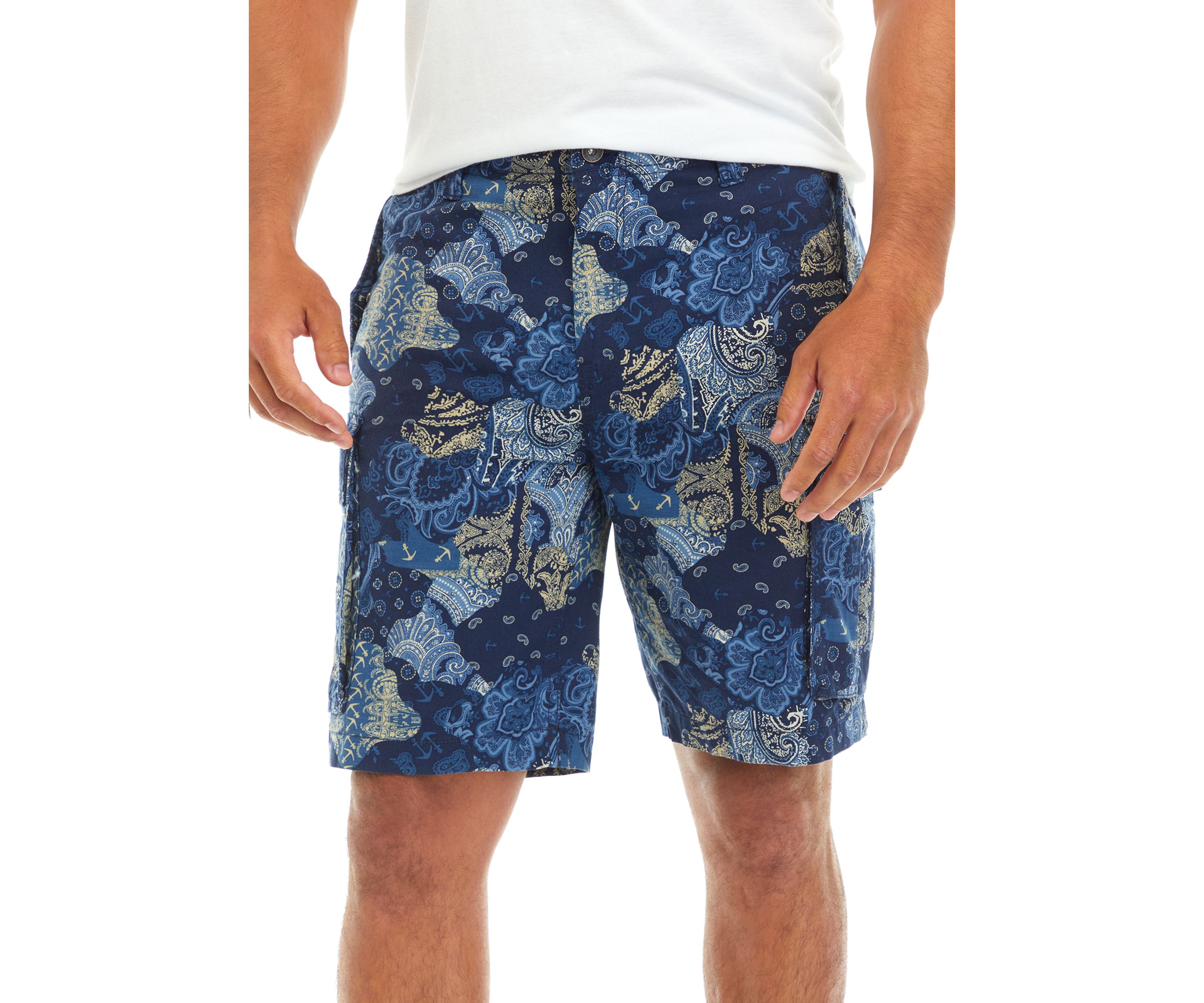 9.5" Printed Ripstop Cargo Shorts