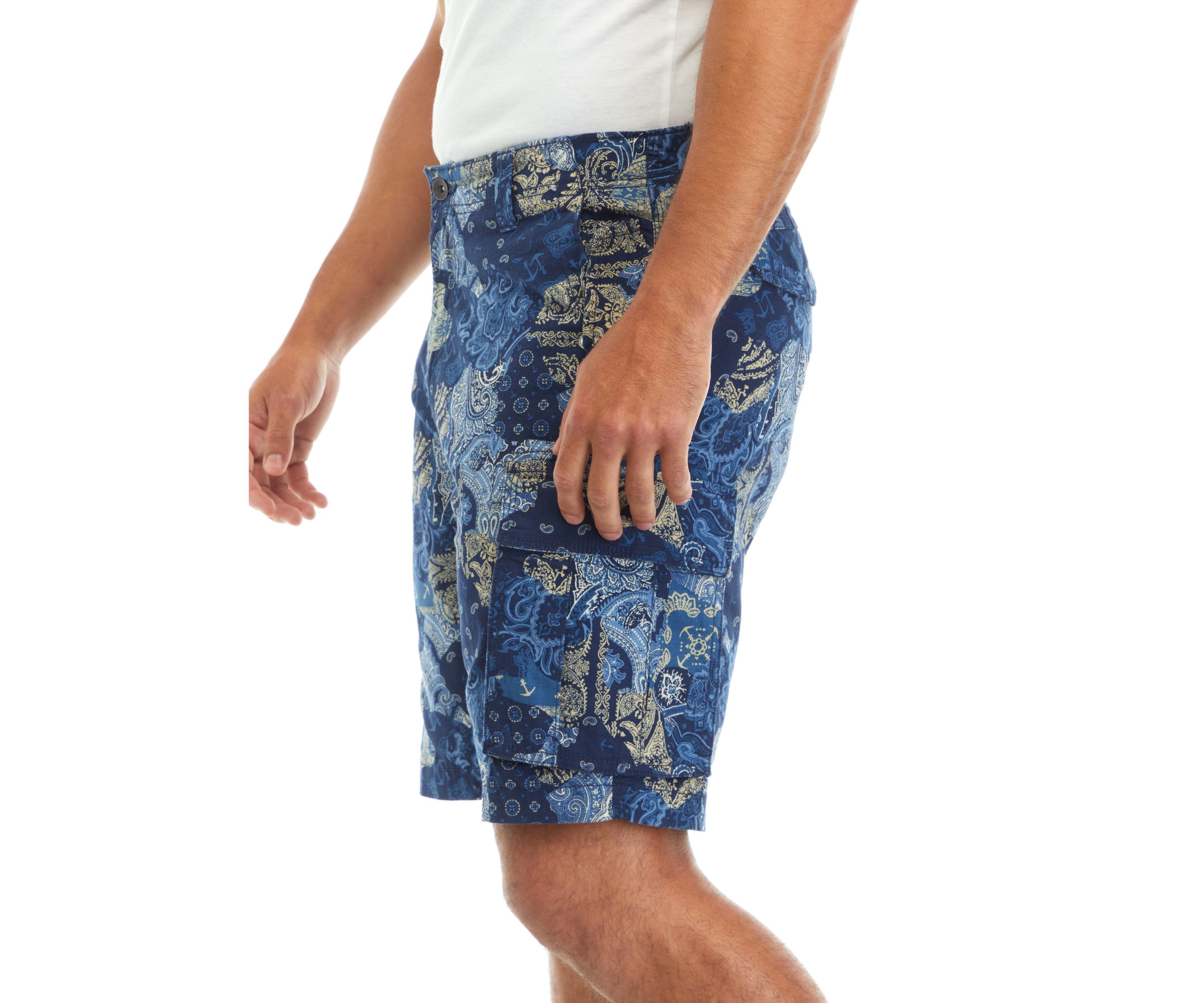 9.5" Printed Ripstop Cargo Shorts