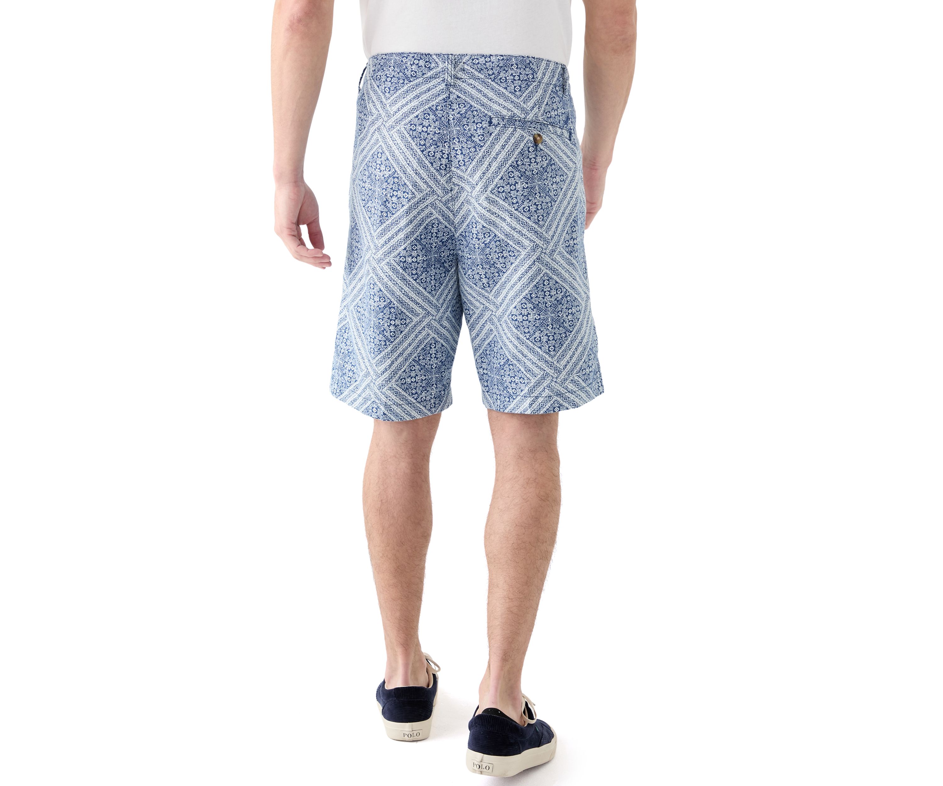 Printed Linen Shorts