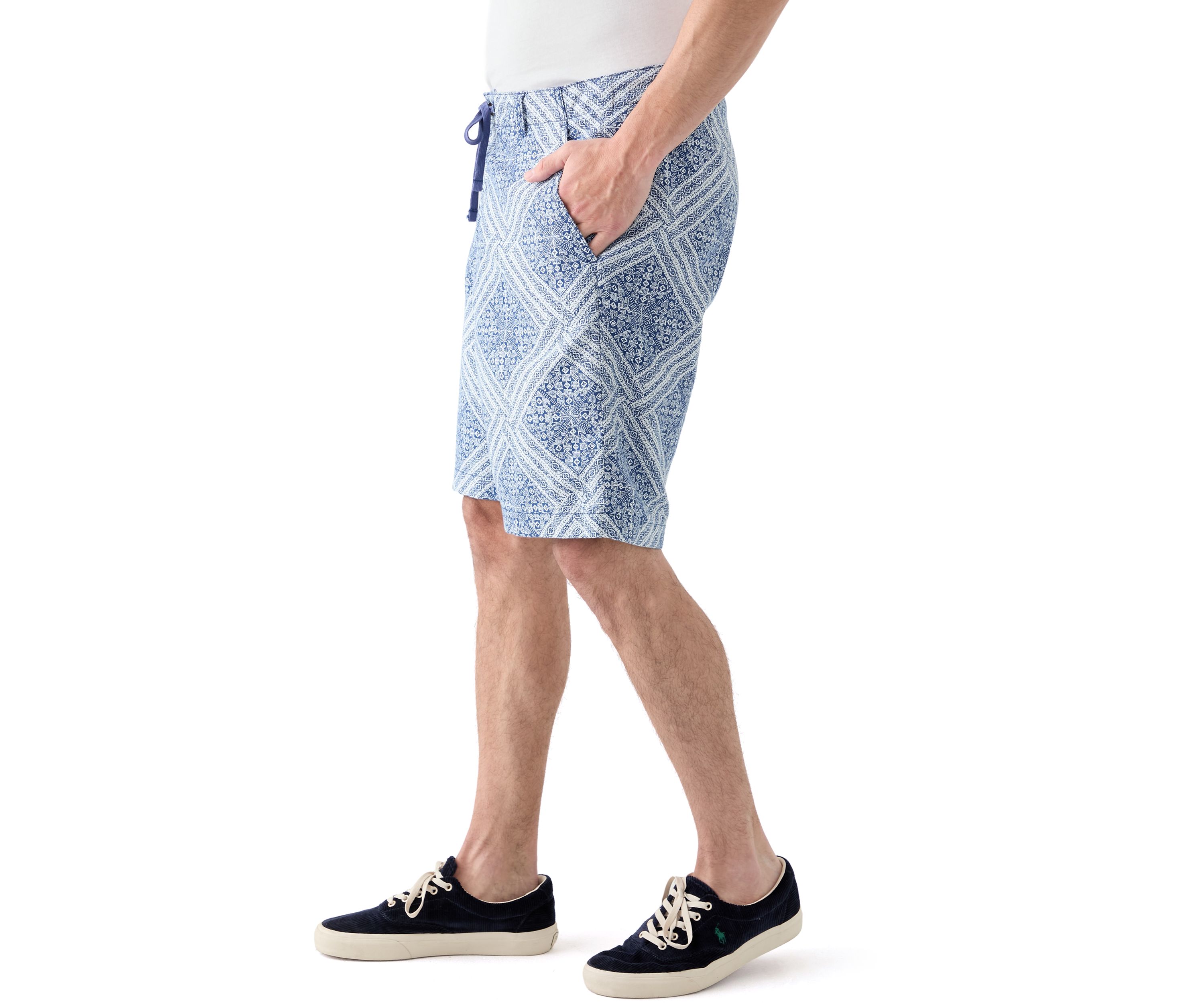 Printed Linen Shorts