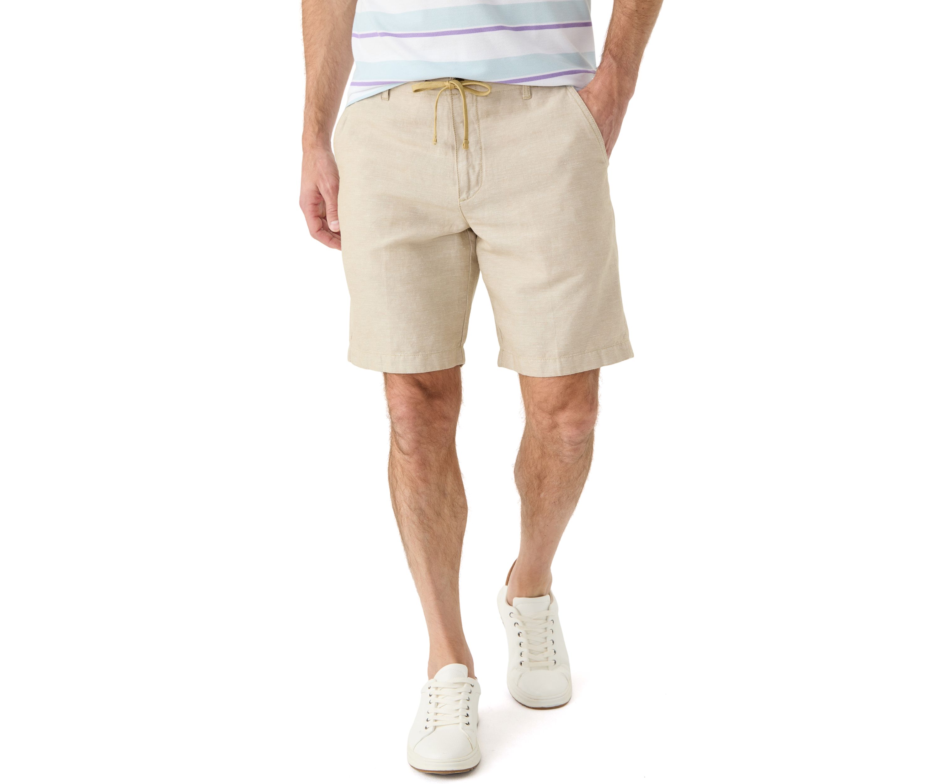 Solid Linen Shorts