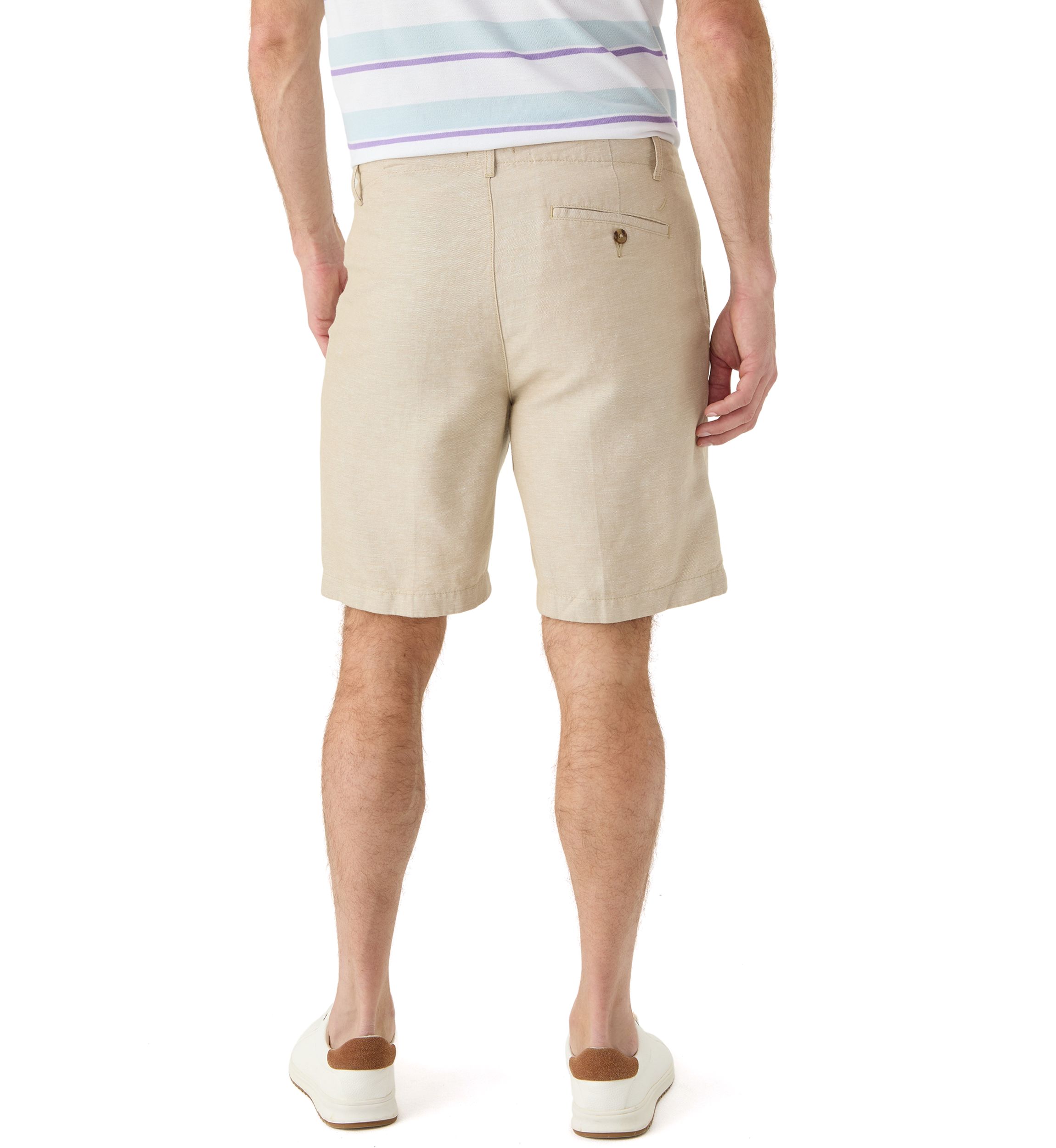 Solid Linen Shorts