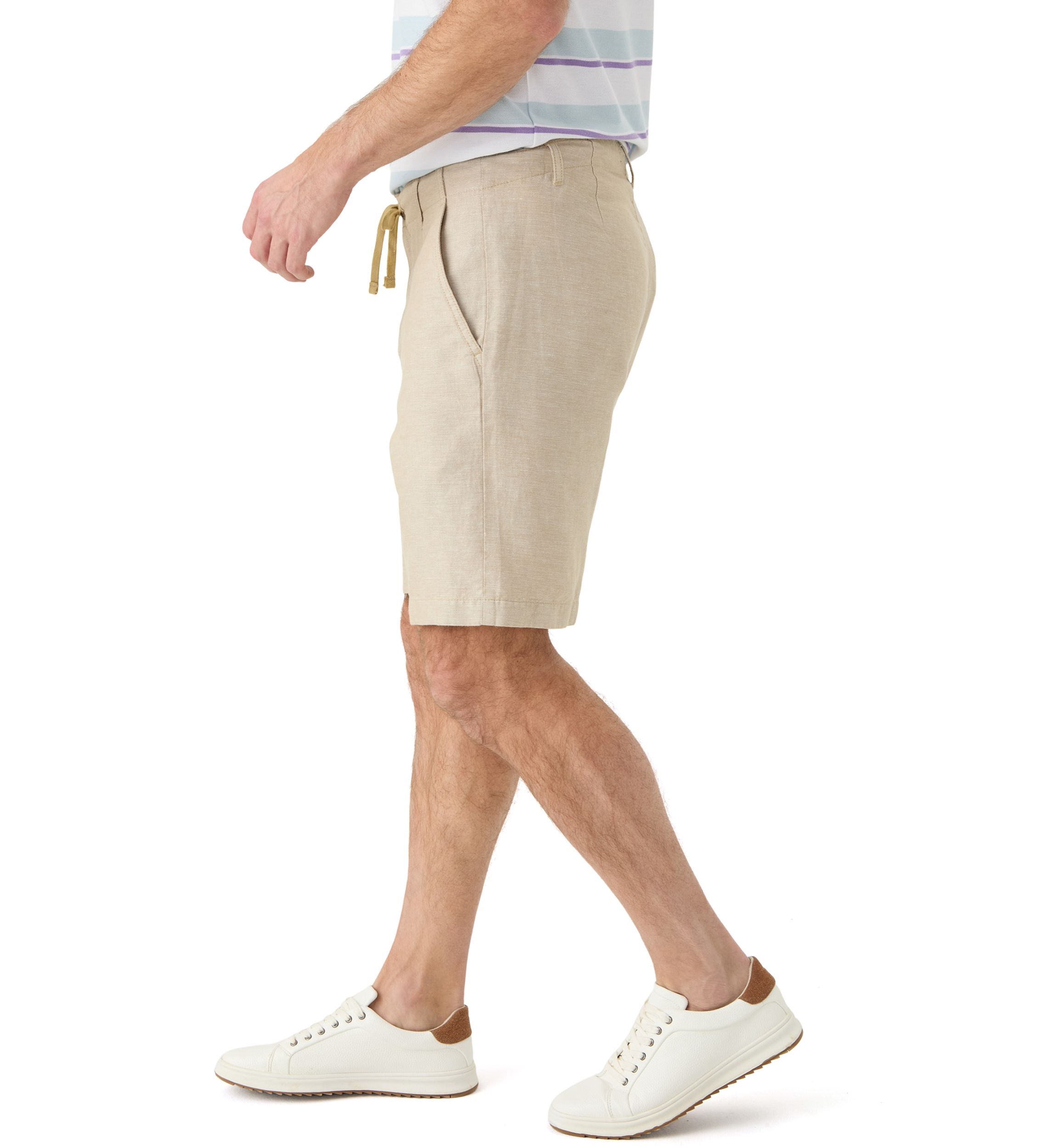 Solid Linen Shorts