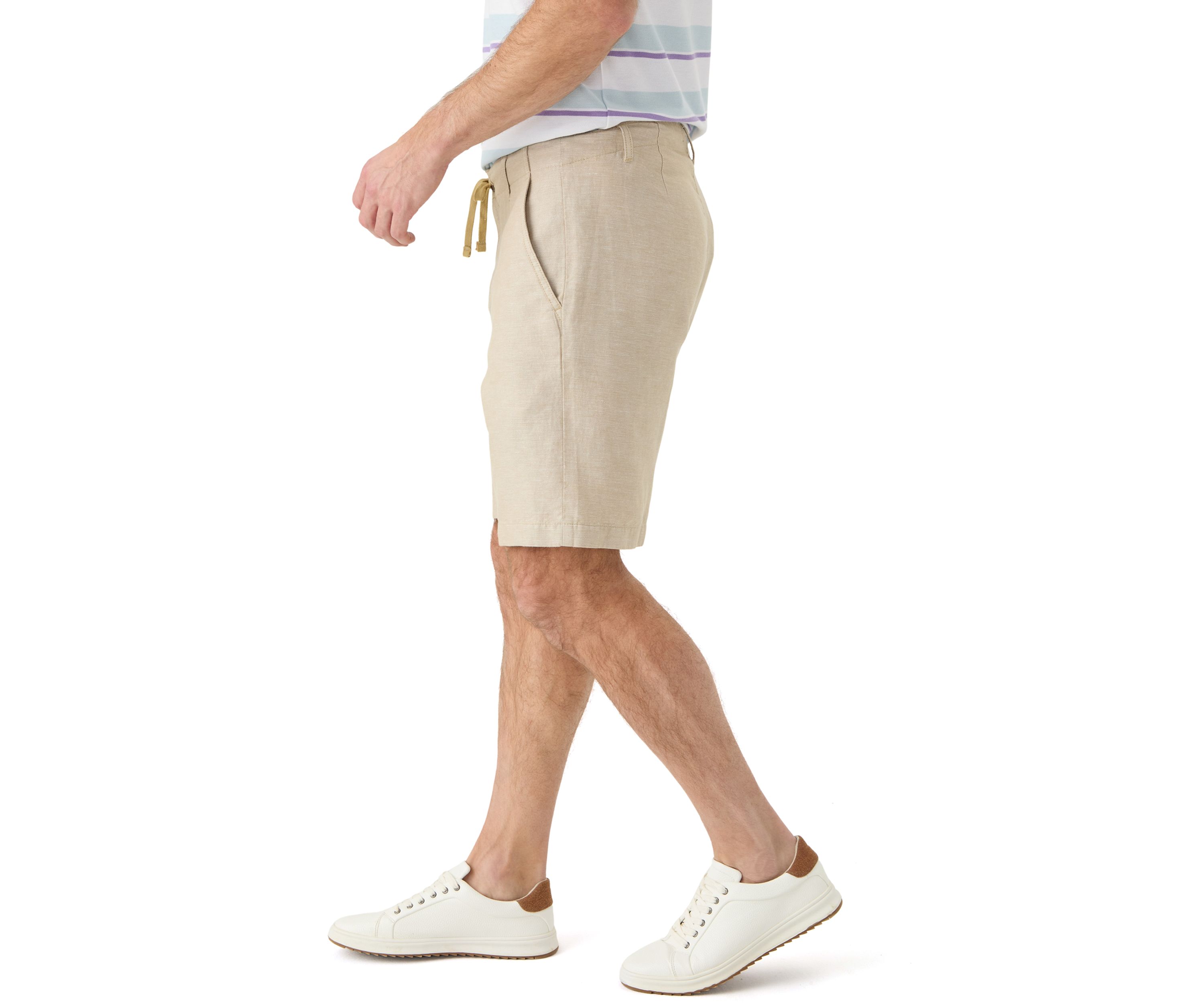 Solid Linen Shorts