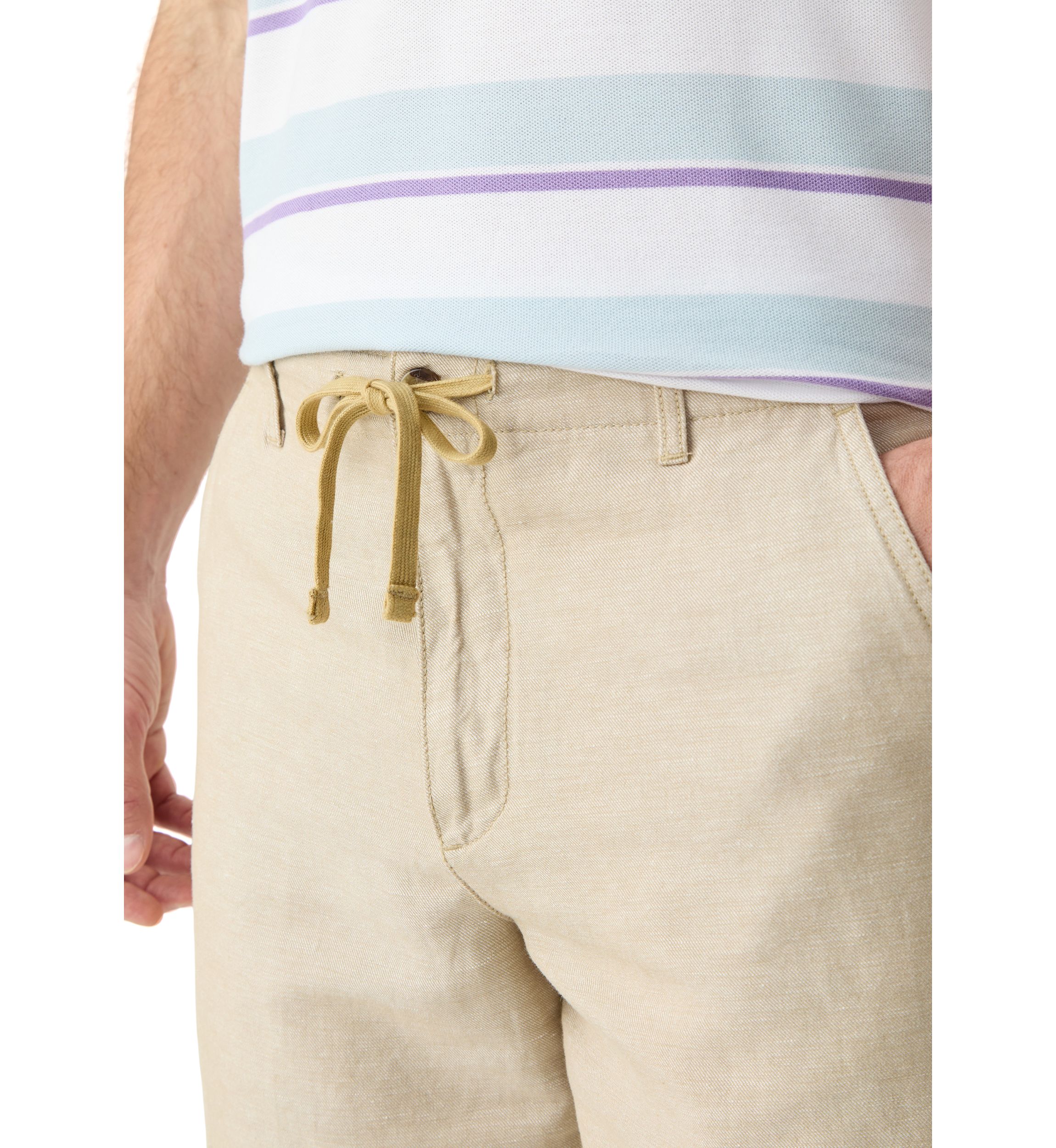 Solid Linen Shorts
