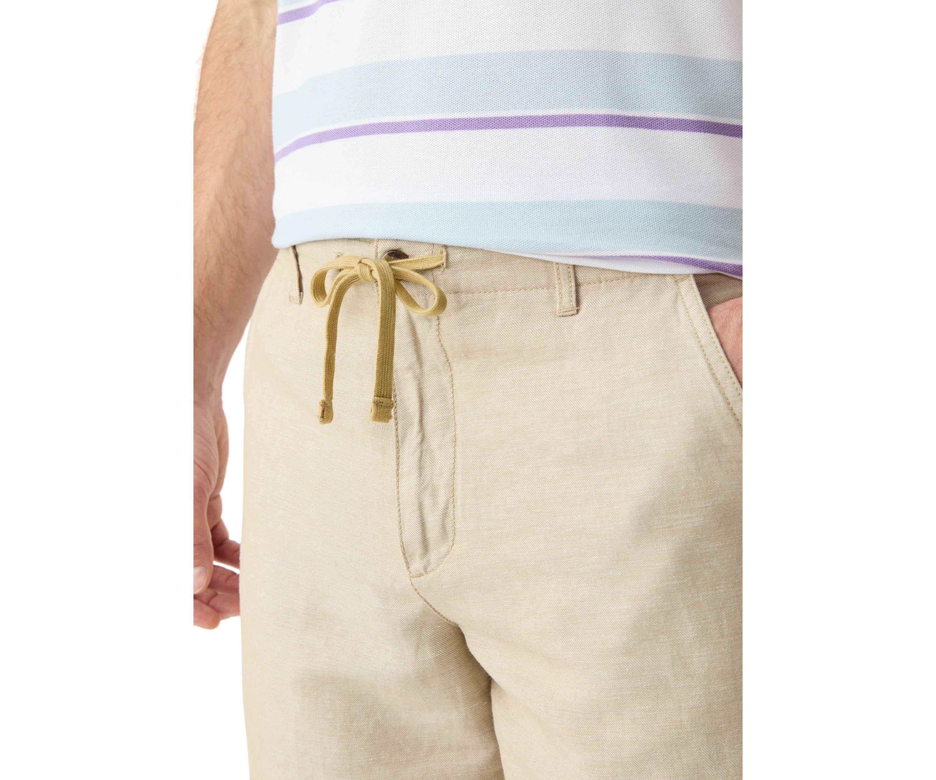 Solid Linen Shorts