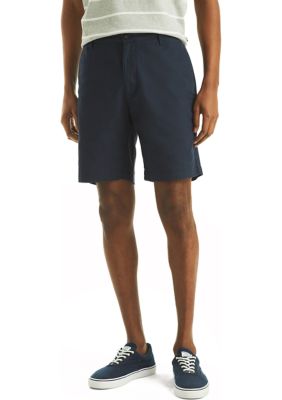 Nautica Men's 8.5" Linen Deck Shorts, Navy Blue, 32